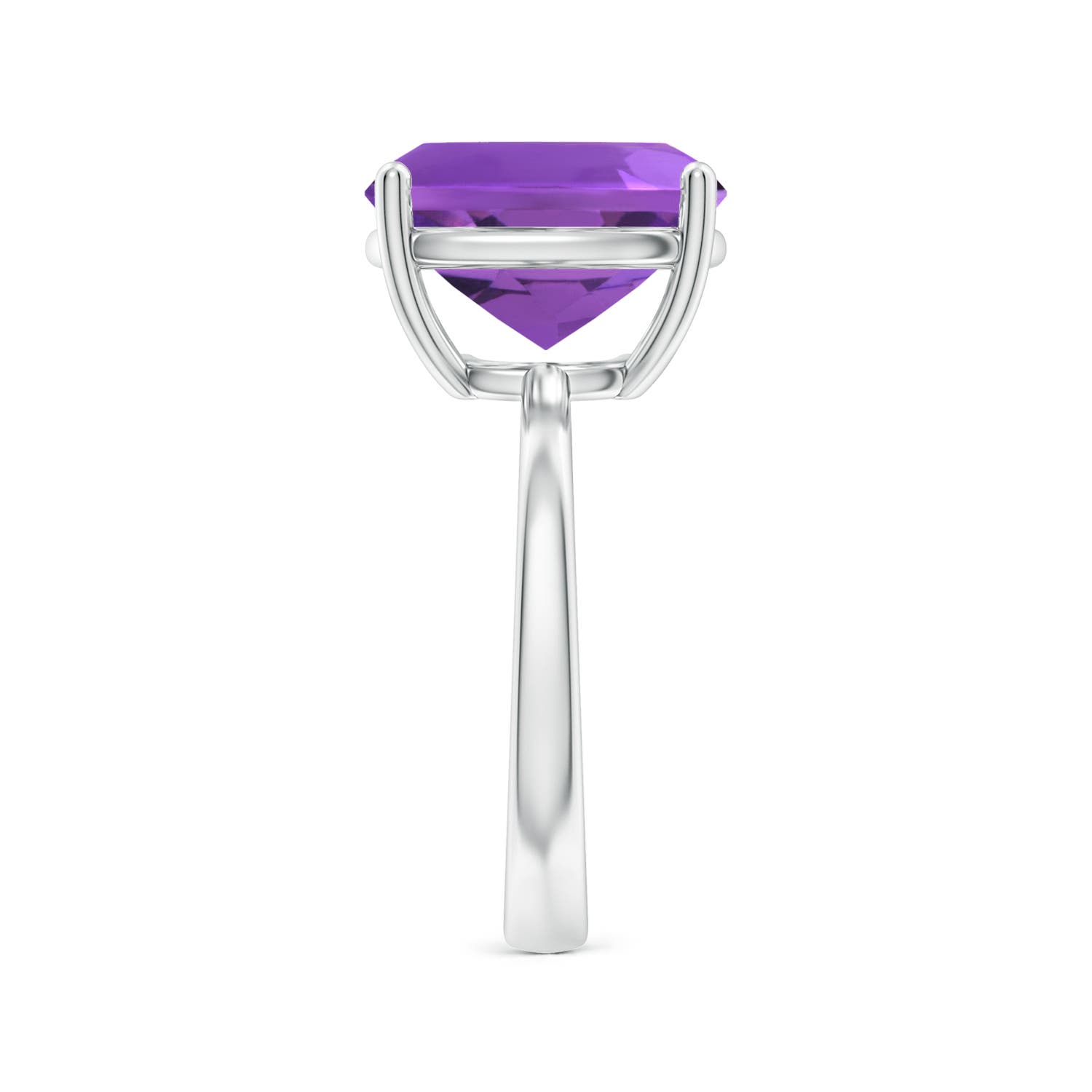 AAA - Amethyst / 4.6 CT / 14 KT White Gold
