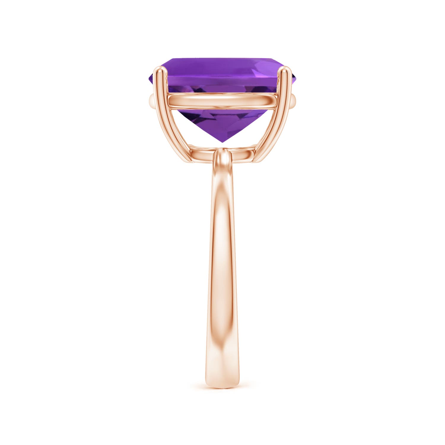 AAAA - Amethyst / 4.6 CT / 14 KT Rose Gold