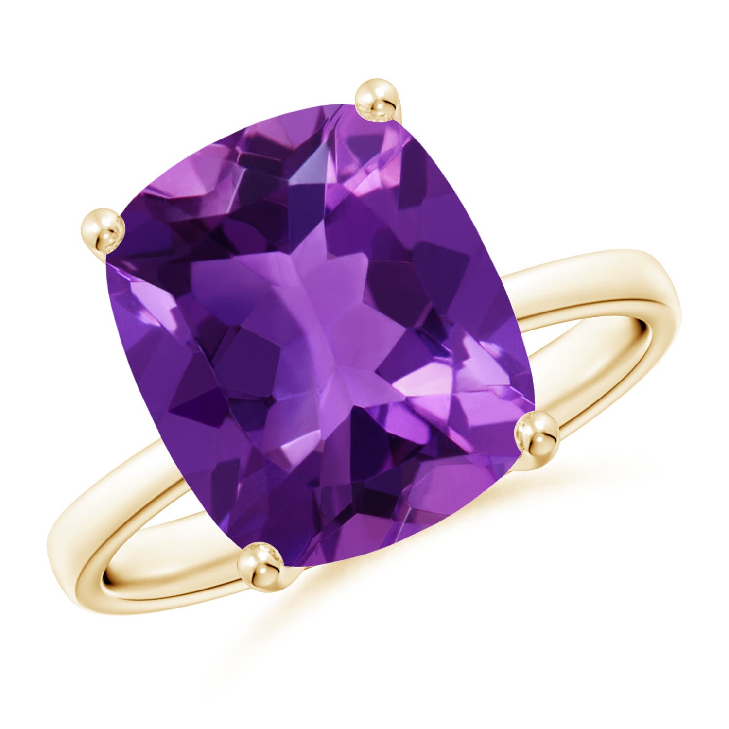 AAAA - Amethyst / 4.6 CT / 14 KT Yellow Gold