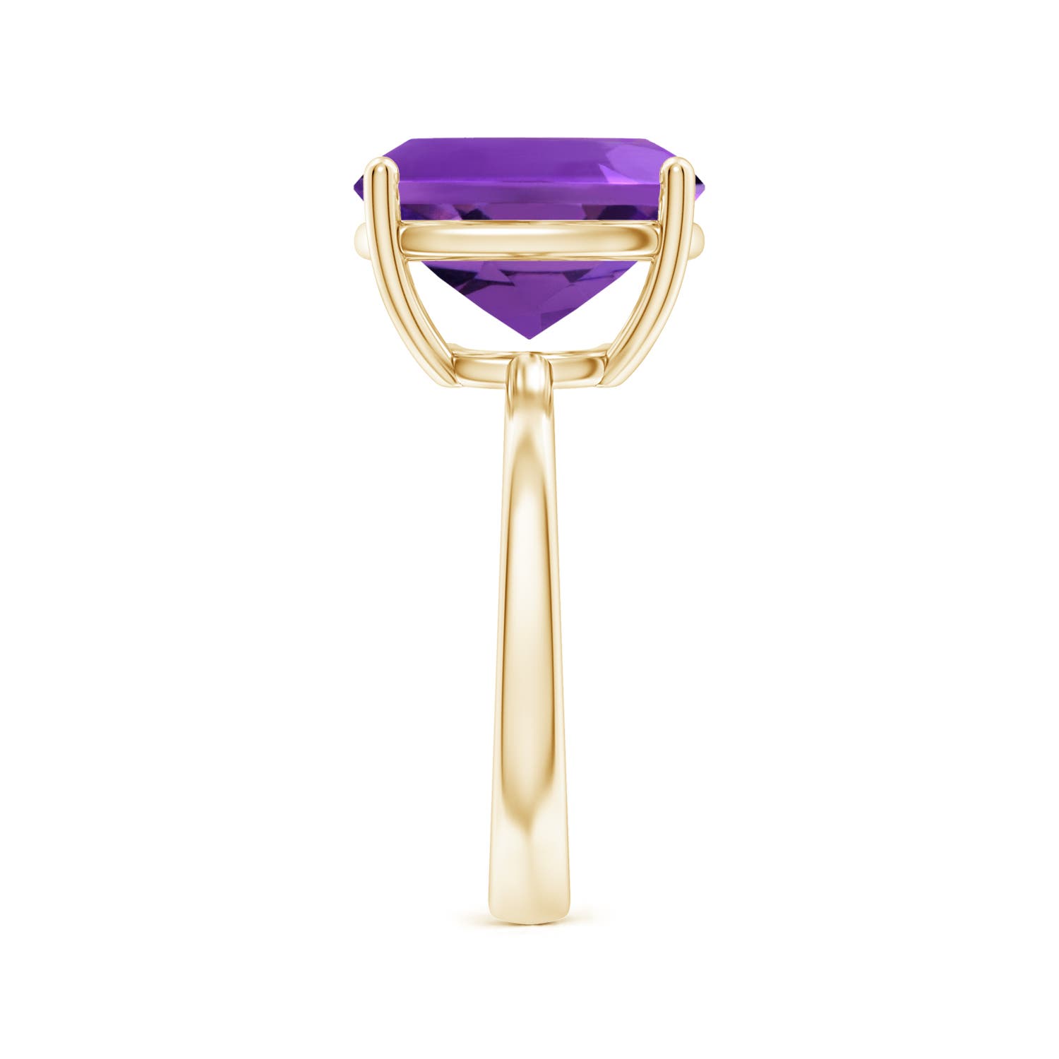 AAAA - Amethyst / 4.6 CT / 14 KT Yellow Gold