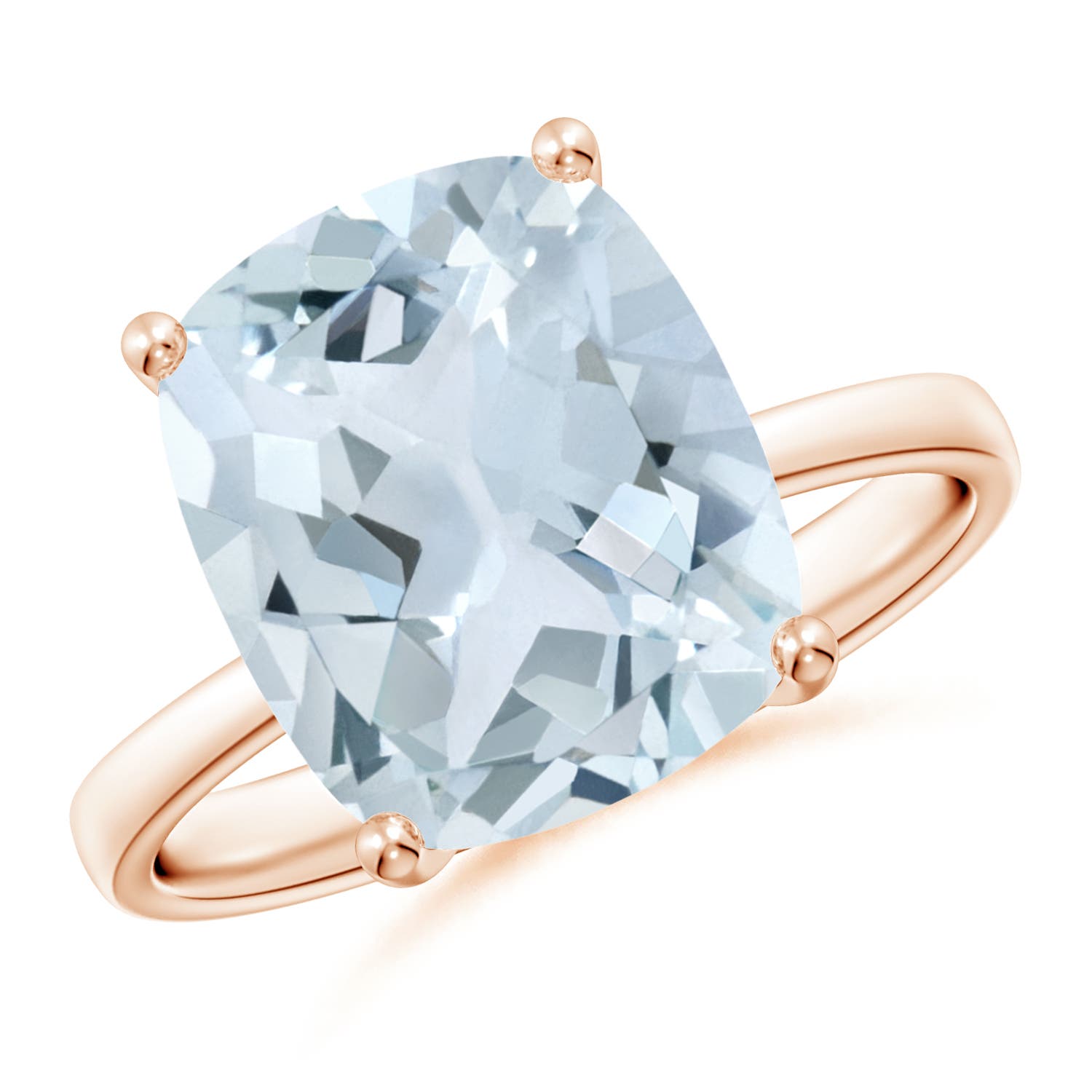 A - Aquamarine / 4 CT / 14 KT Rose Gold