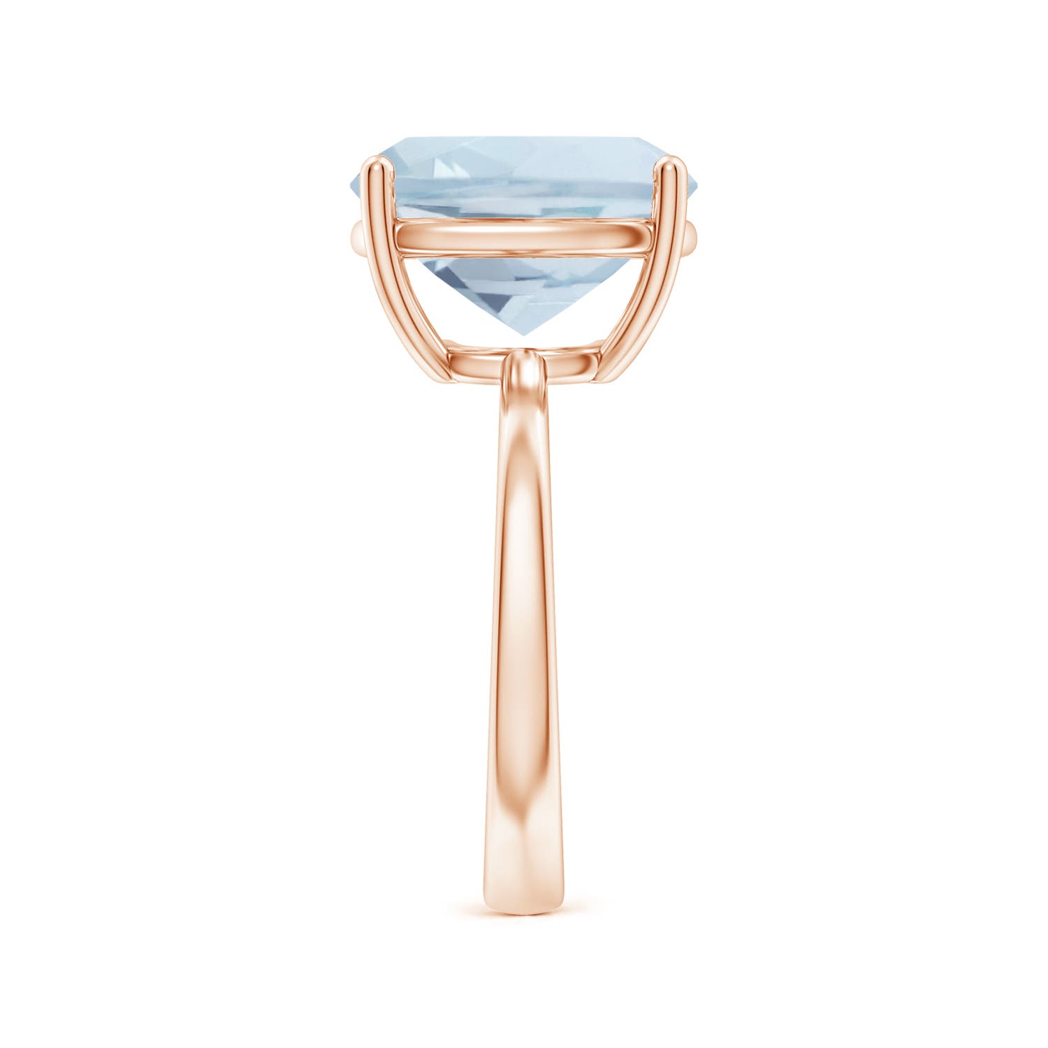 A - Aquamarine / 4 CT / 14 KT Rose Gold