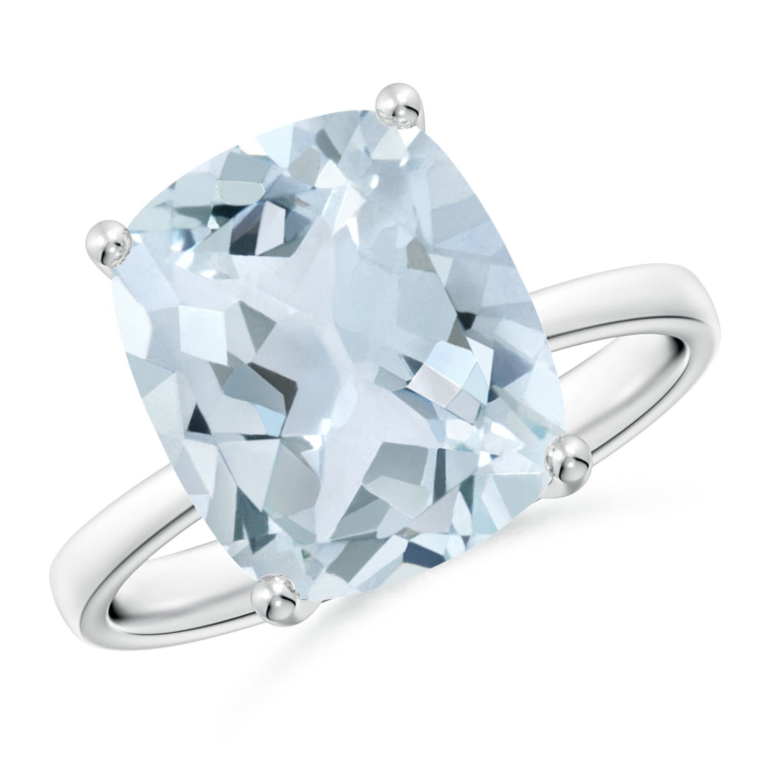 A - Aquamarine / 4 CT / 14 KT White Gold