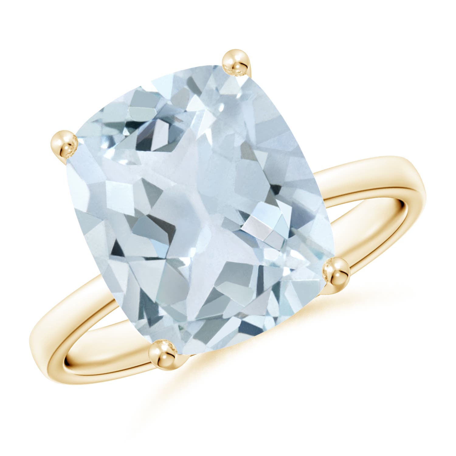 A - Aquamarine / 4 CT / 14 KT Yellow Gold