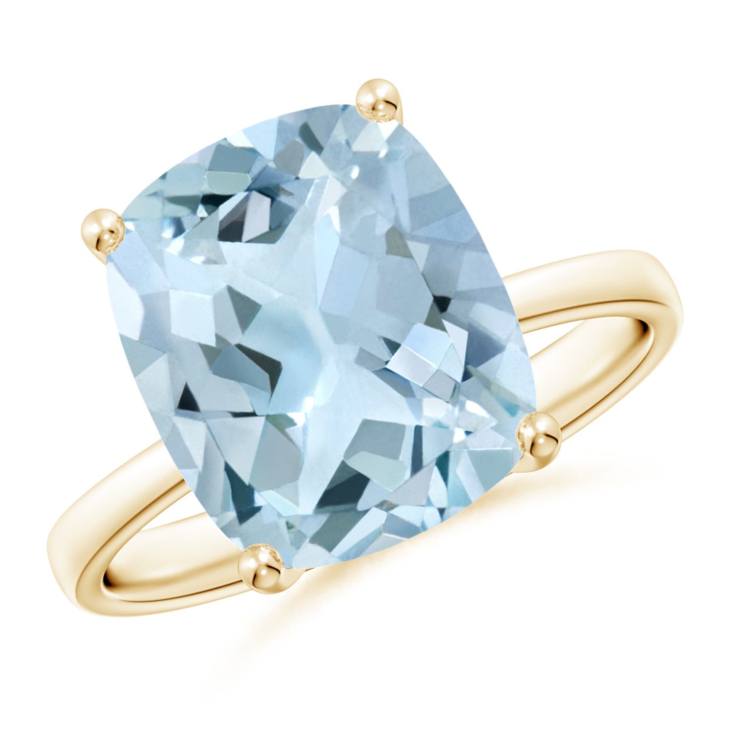 AA - Aquamarine / 4 CT / 14 KT Yellow Gold