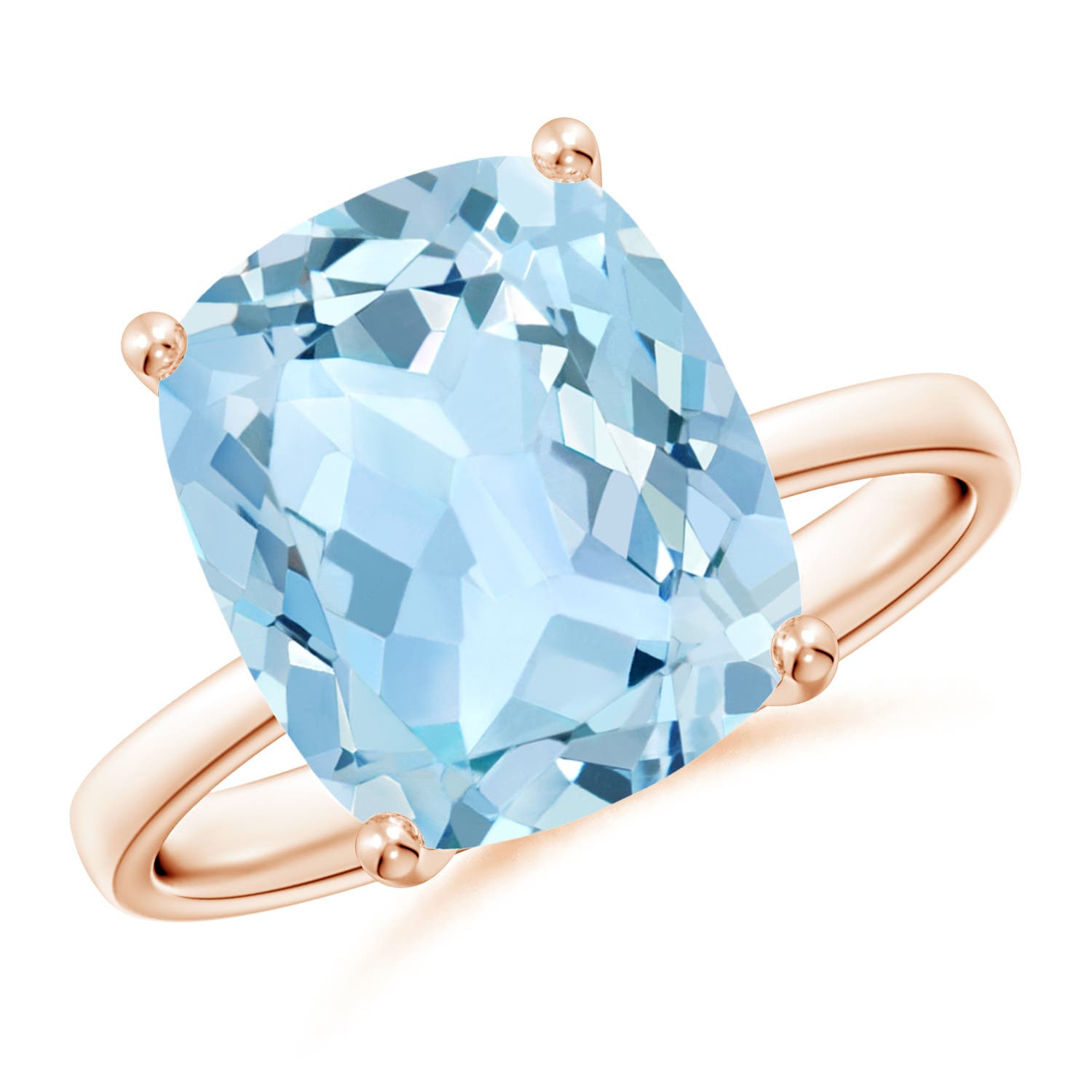 AAA - Aquamarine / 4 CT / 14 KT Rose Gold