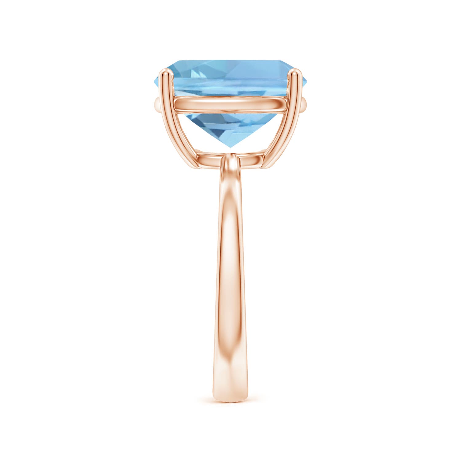 AAAA - Aquamarine / 4 CT / 14 KT Rose Gold