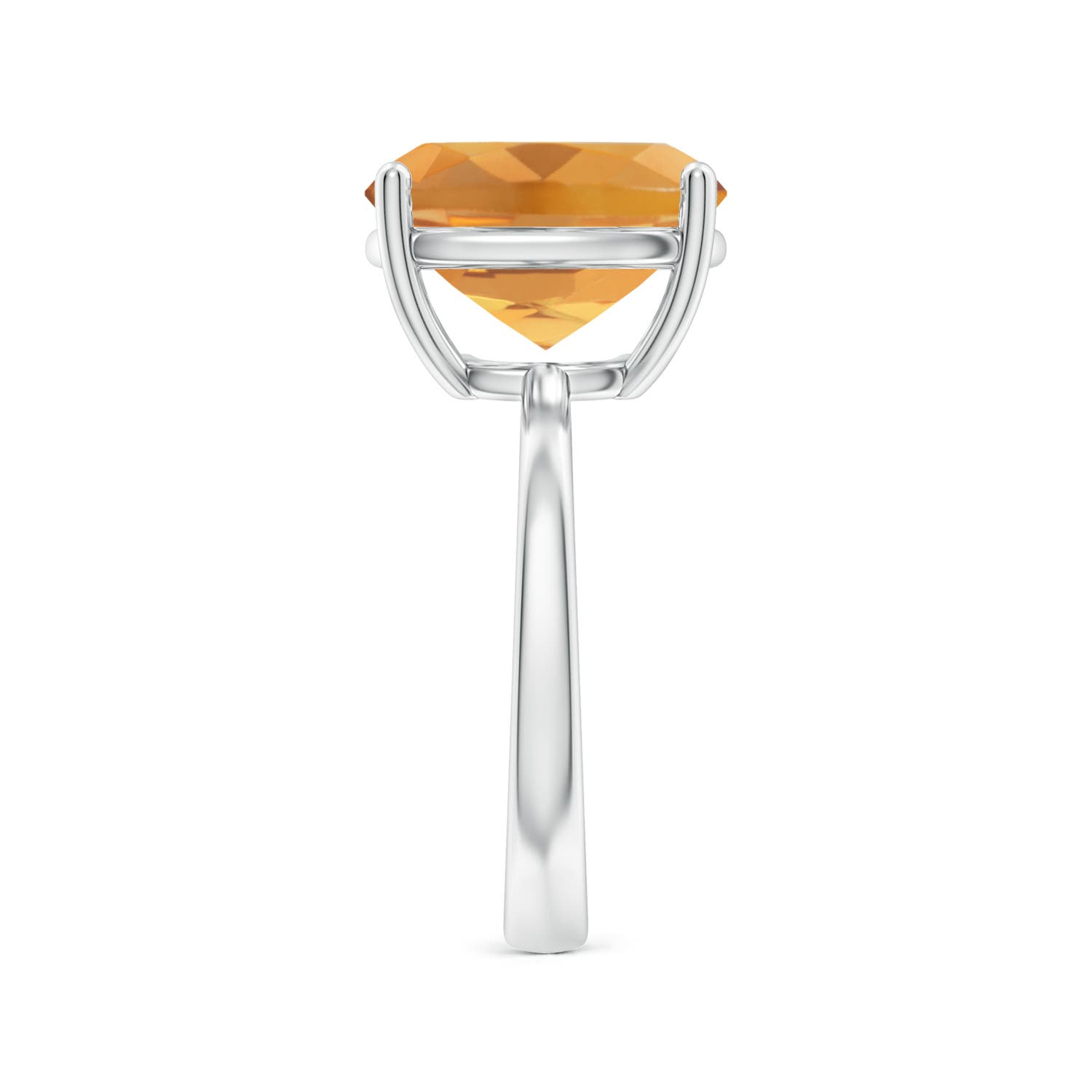 A - Citrine / 4.7 CT / 14 KT White Gold