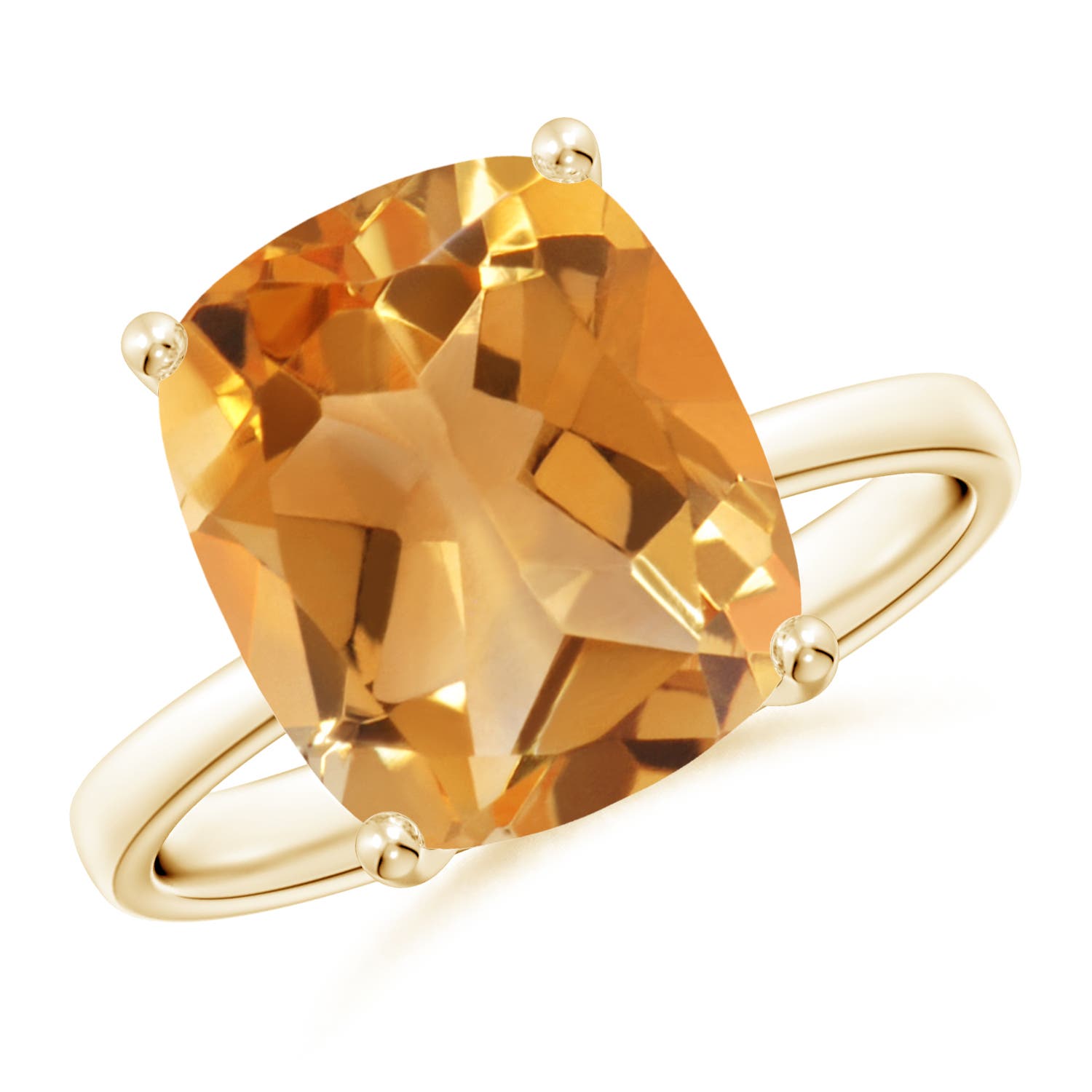 A - Citrine / 4.7 CT / 14 KT Yellow Gold