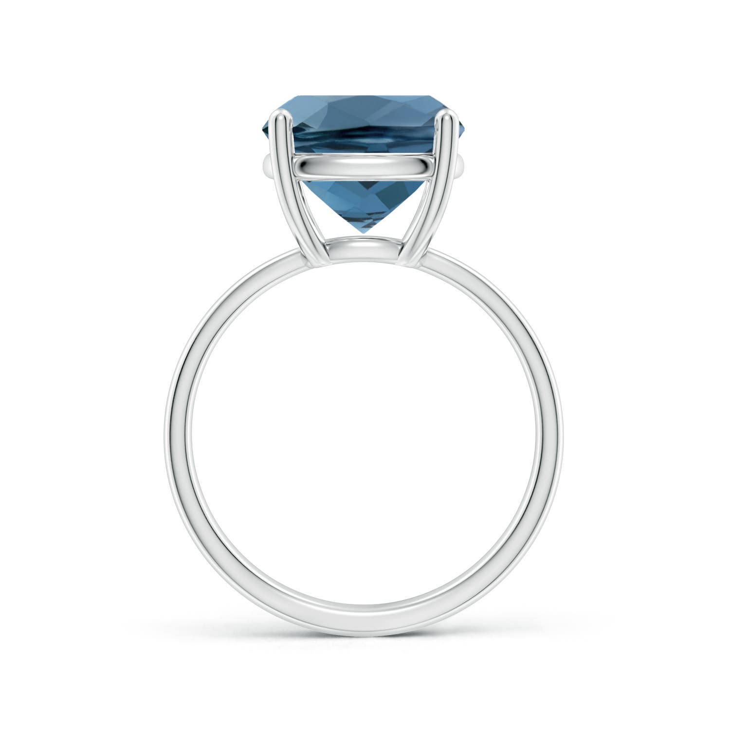 A - London Blue Topaz / 5.8 CT / 14 KT White Gold