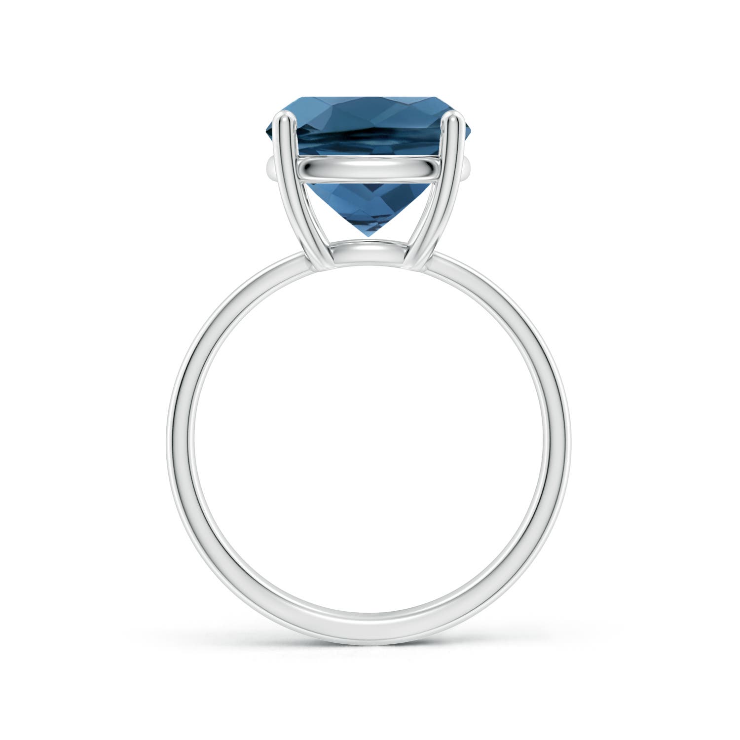 AA - London Blue Topaz / 5.8 CT / 14 KT White Gold