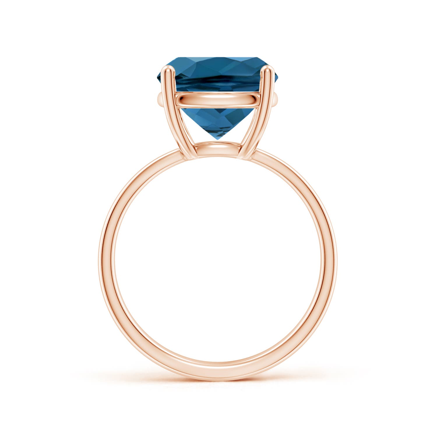 AAA - London Blue Topaz / 5.8 CT / 14 KT Rose Gold