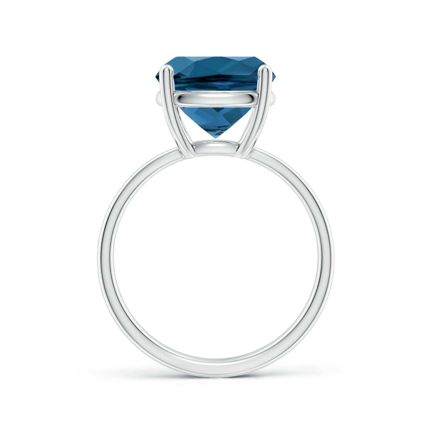 AAA - London Blue Topaz / 5.8 CT / 14 KT White Gold