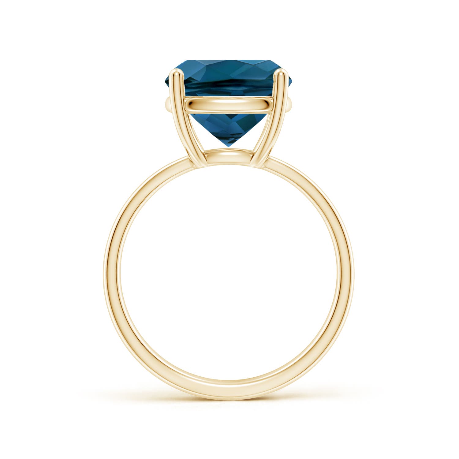 AAAA - London Blue Topaz / 5.8 CT / 14 KT Yellow Gold