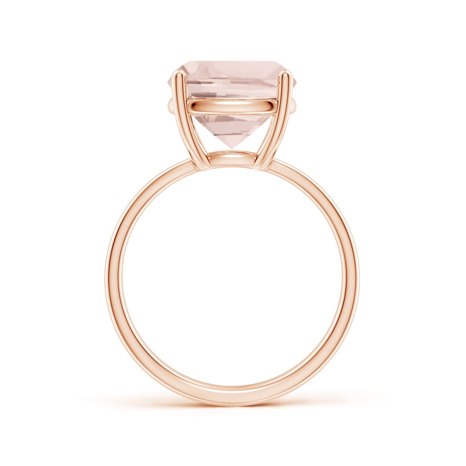 A - Morganite / 4 CT / 14 KT Rose Gold