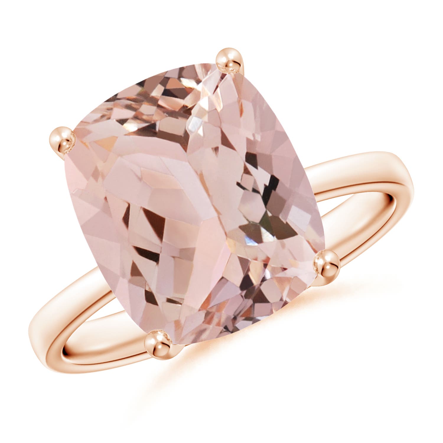 AAA - Morganite / 4 CT / 14 KT Rose Gold