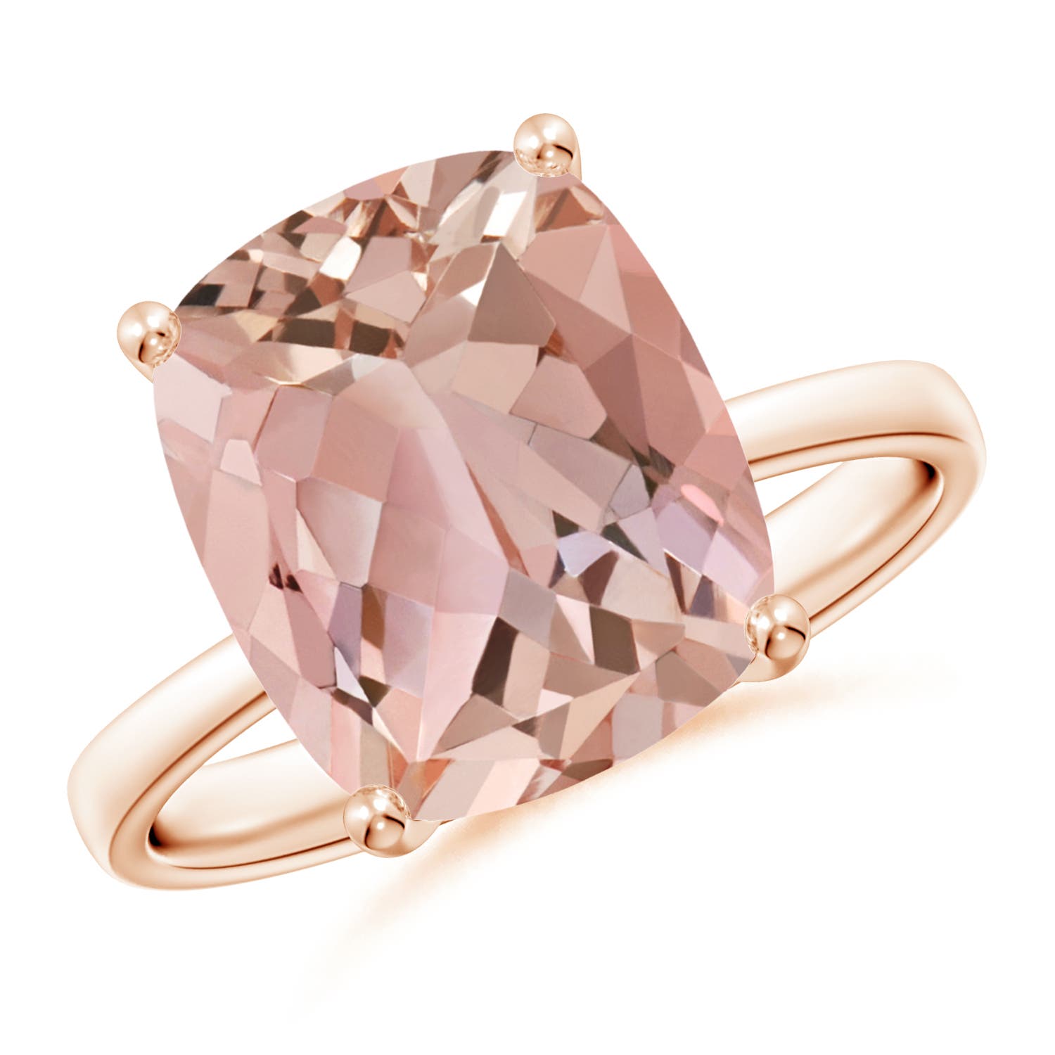 AAAA - Morganite / 4 CT / 14 KT Rose Gold