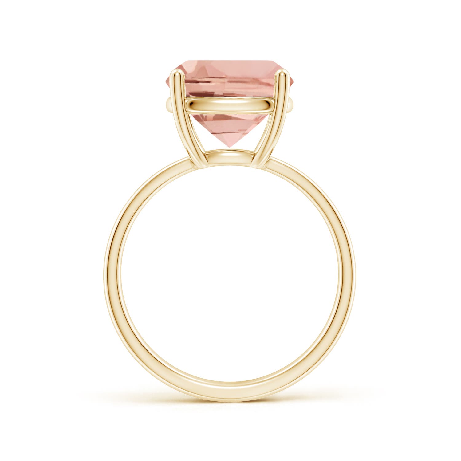 AAAA - Morganite / 4 CT / 14 KT Yellow Gold