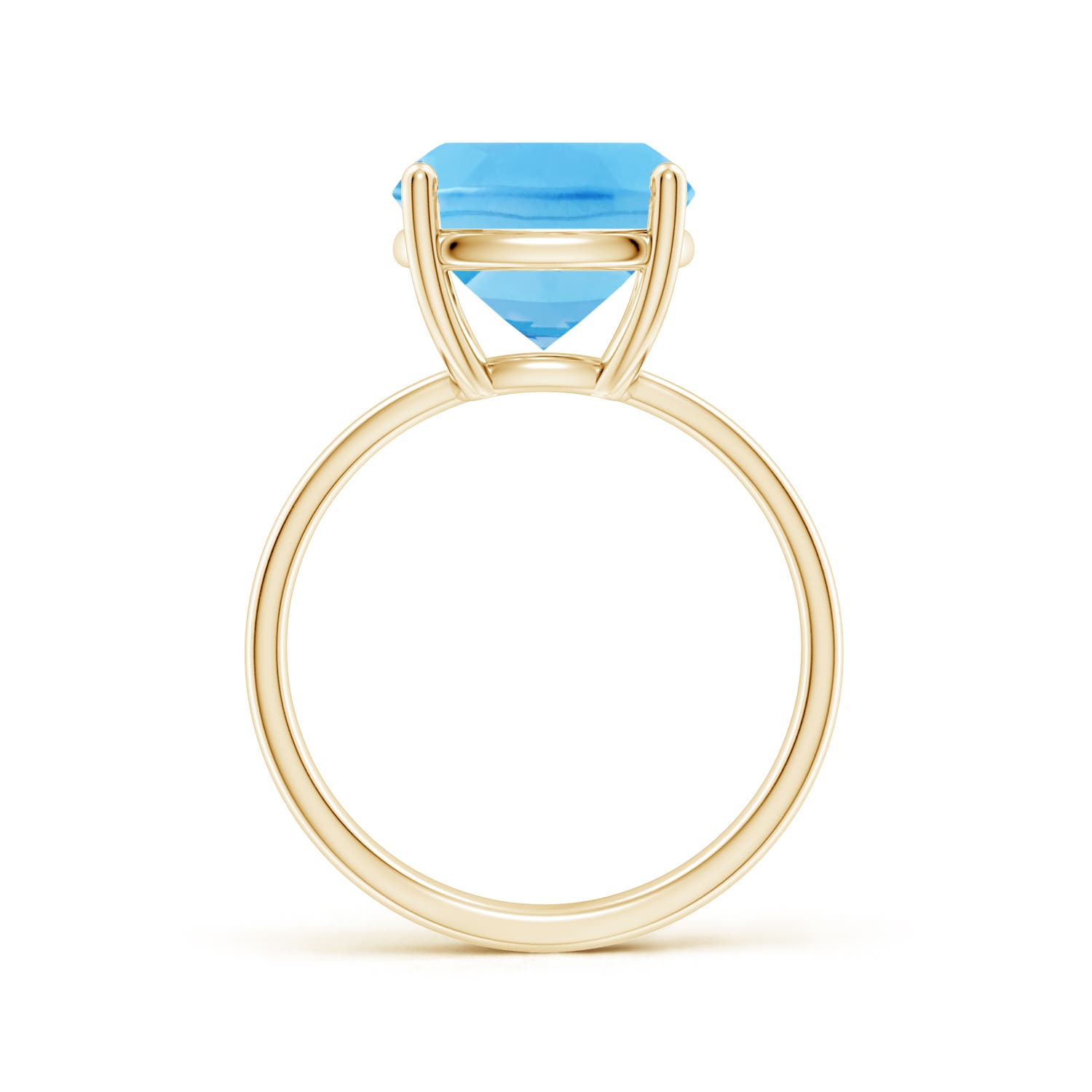 A - Swiss Blue Topaz / 5.8 CT / 14 KT Yellow Gold