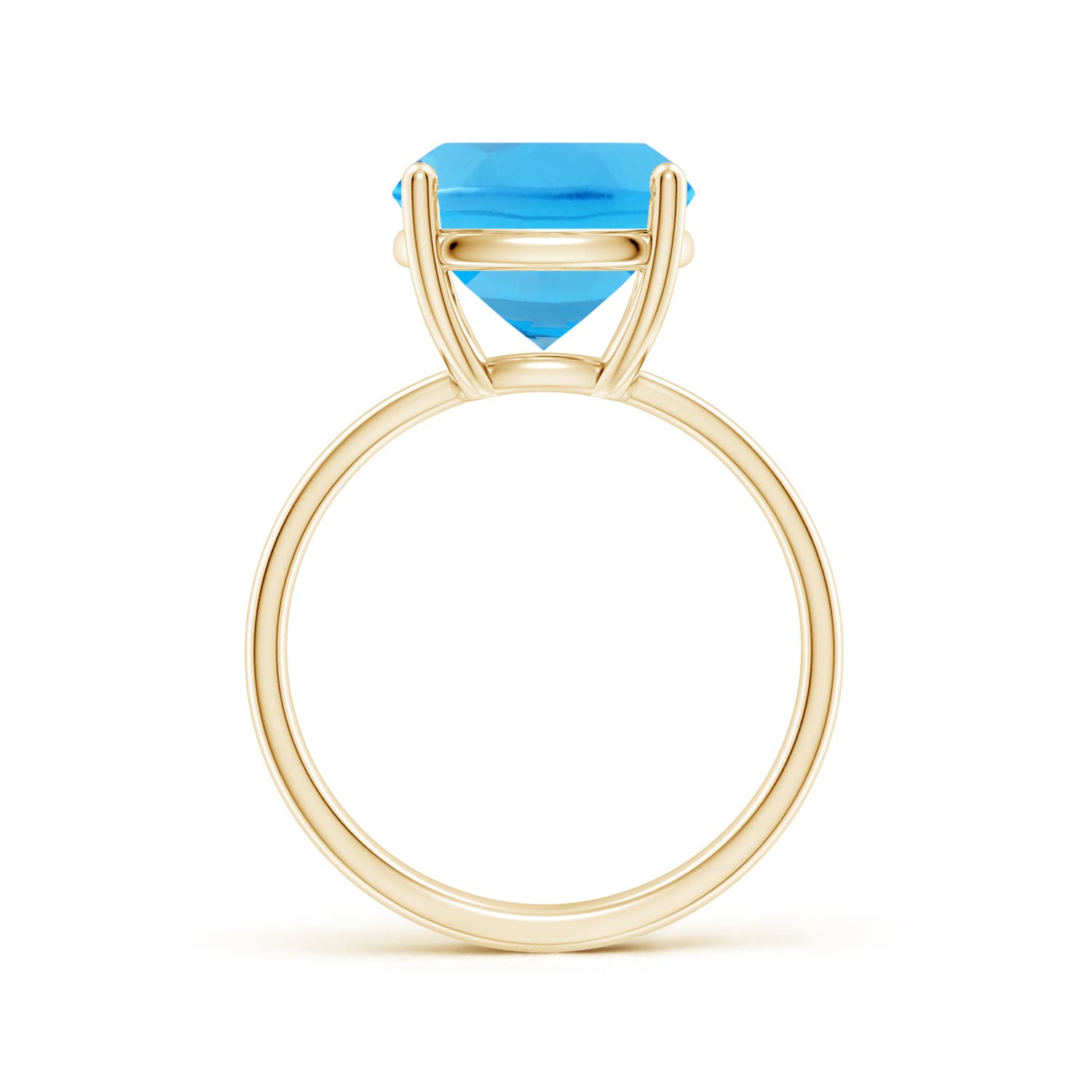 AAA - Swiss Blue Topaz / 5.8 CT / 14 KT Yellow Gold