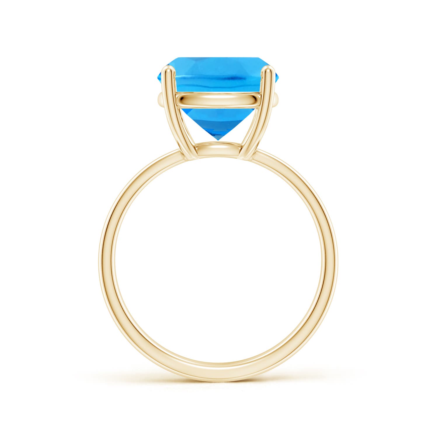 AAAA - Swiss Blue Topaz / 5.8 CT / 14 KT Yellow Gold