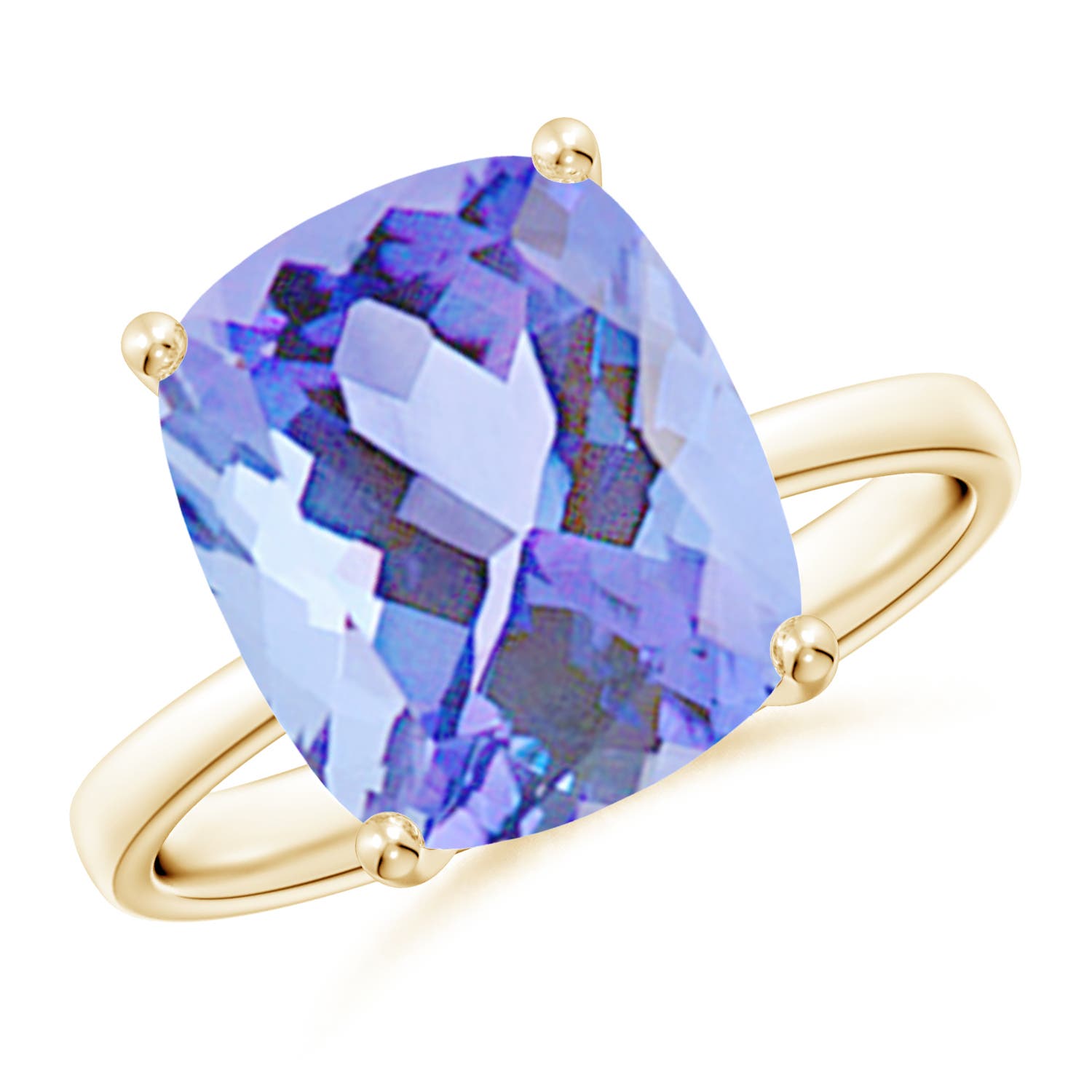 A - Tanzanite / 4.5 CT / 14 KT Yellow Gold