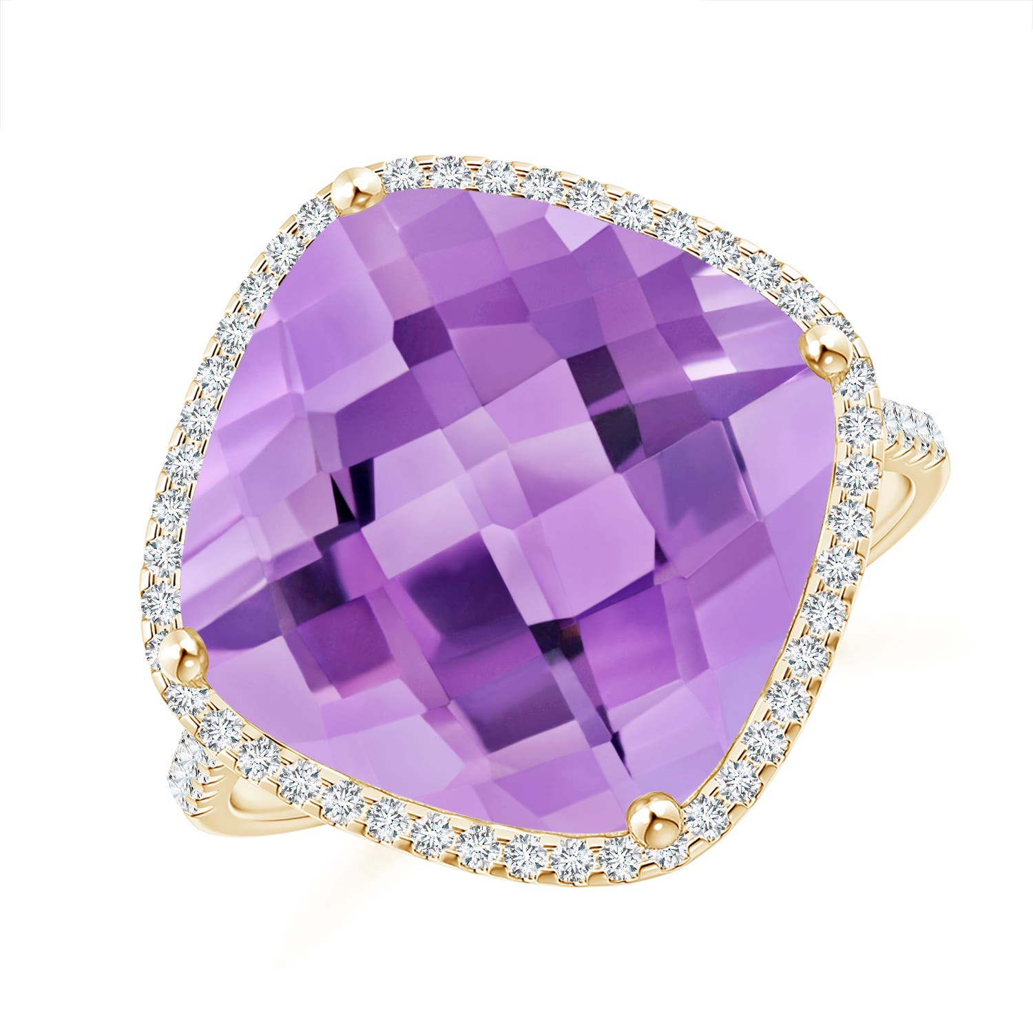 A - Amethyst / 8.32 CT / 14 KT Yellow Gold
