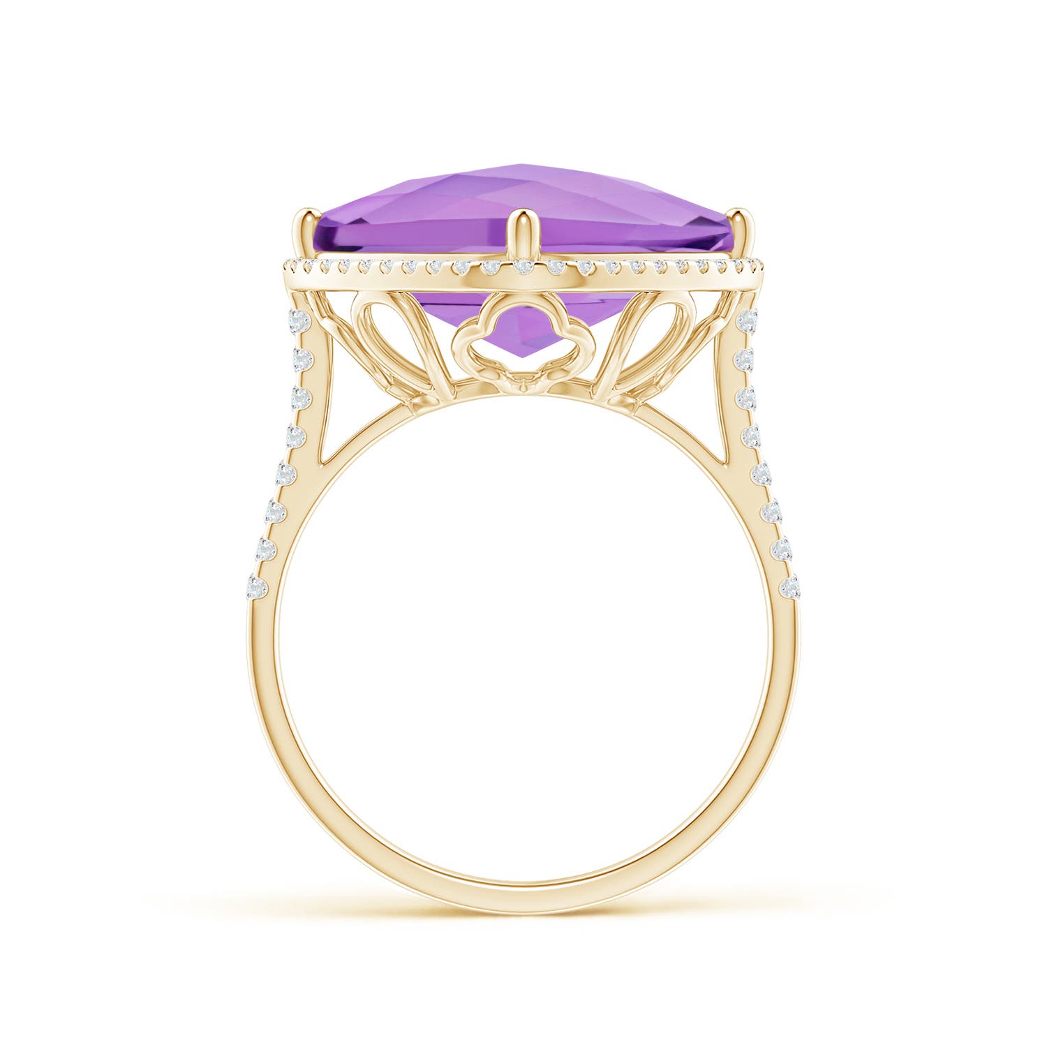 A - Amethyst / 8.32 CT / 14 KT Yellow Gold