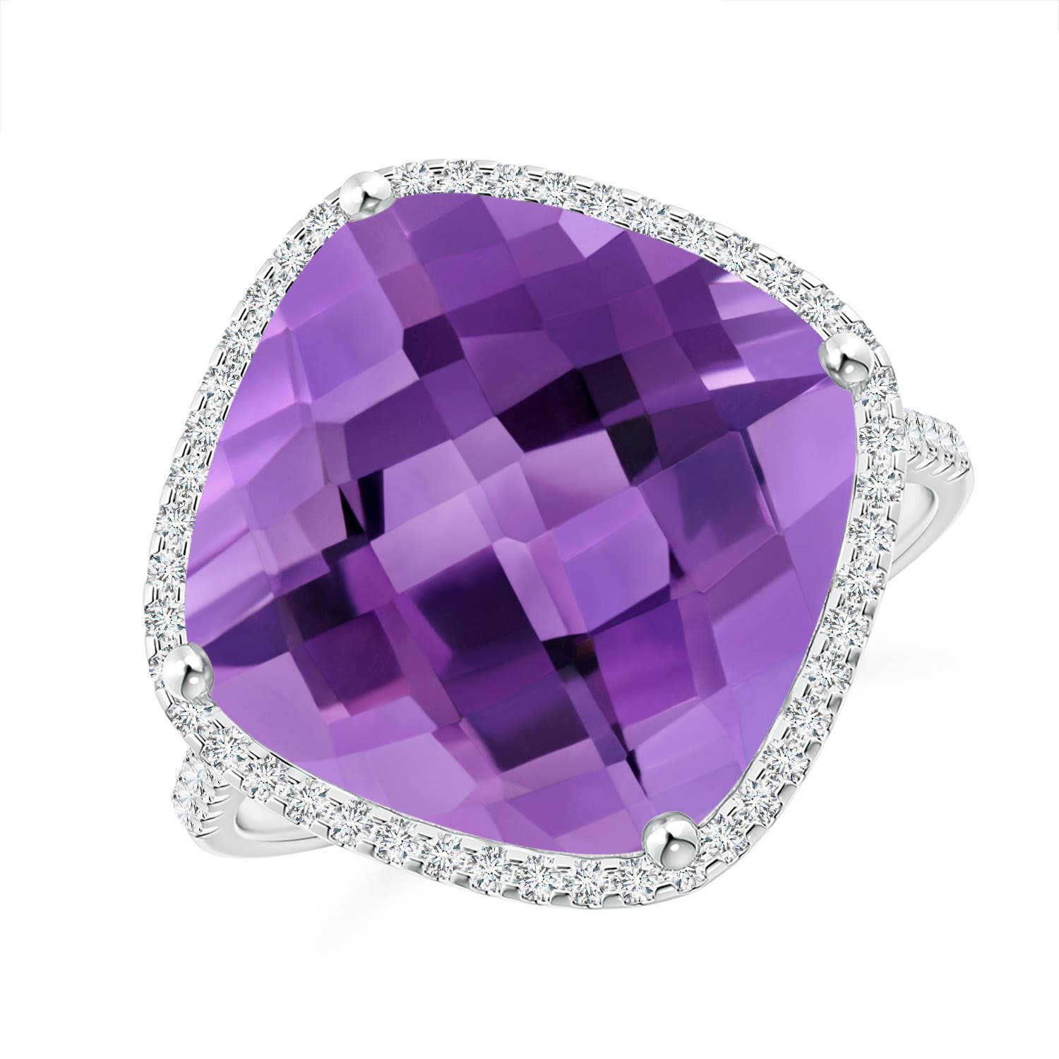 AA - Amethyst / 8.32 CT / 14 KT White Gold