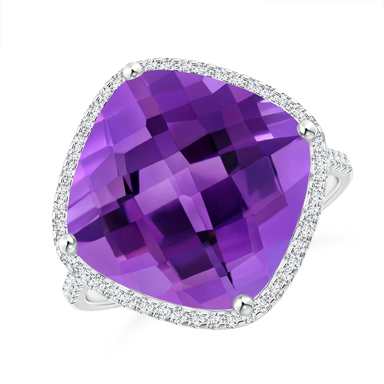 AAA - Amethyst / 8.32 CT / 14 KT White Gold