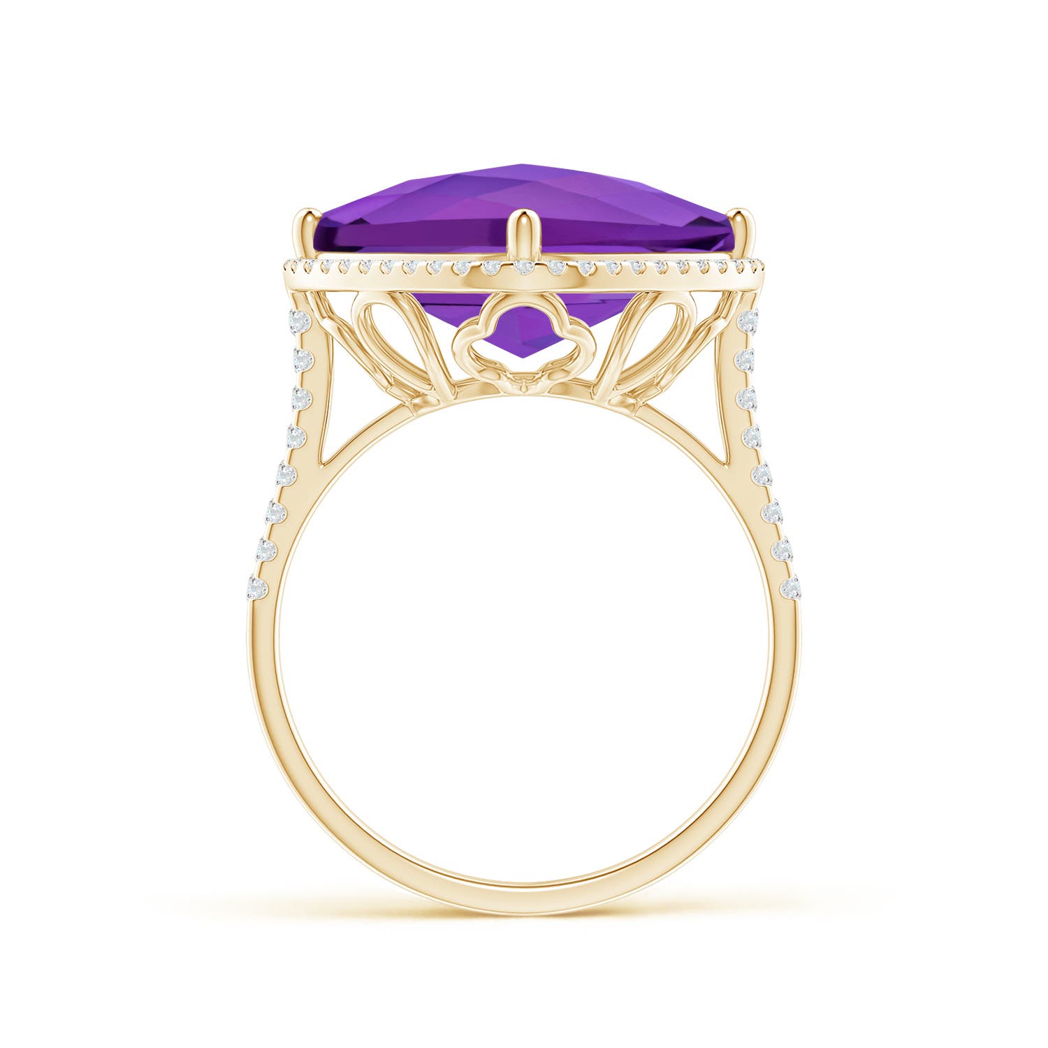 AAA - Amethyst / 8.32 CT / 14 KT Yellow Gold