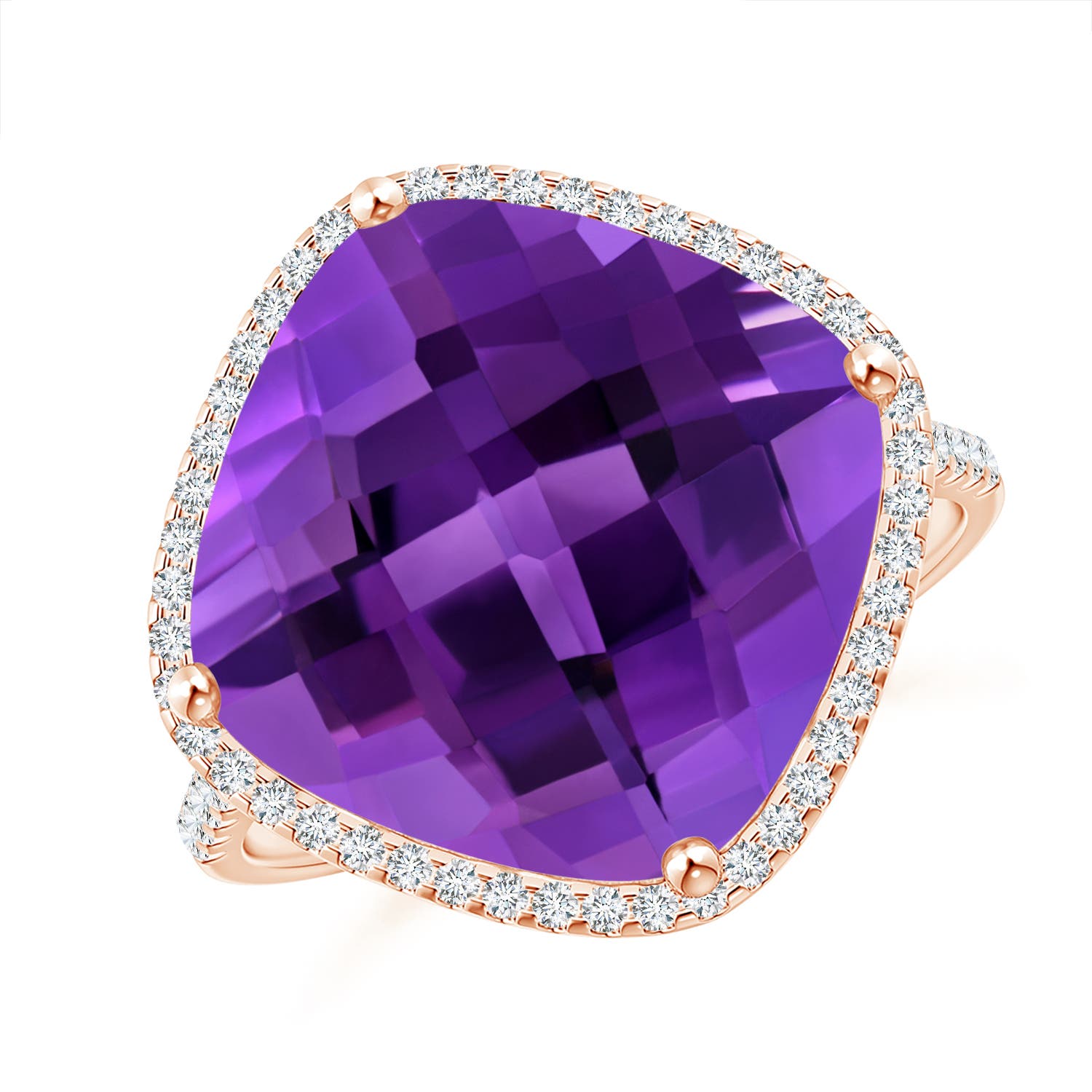 AAAA - Amethyst / 8.32 CT / 14 KT Rose Gold