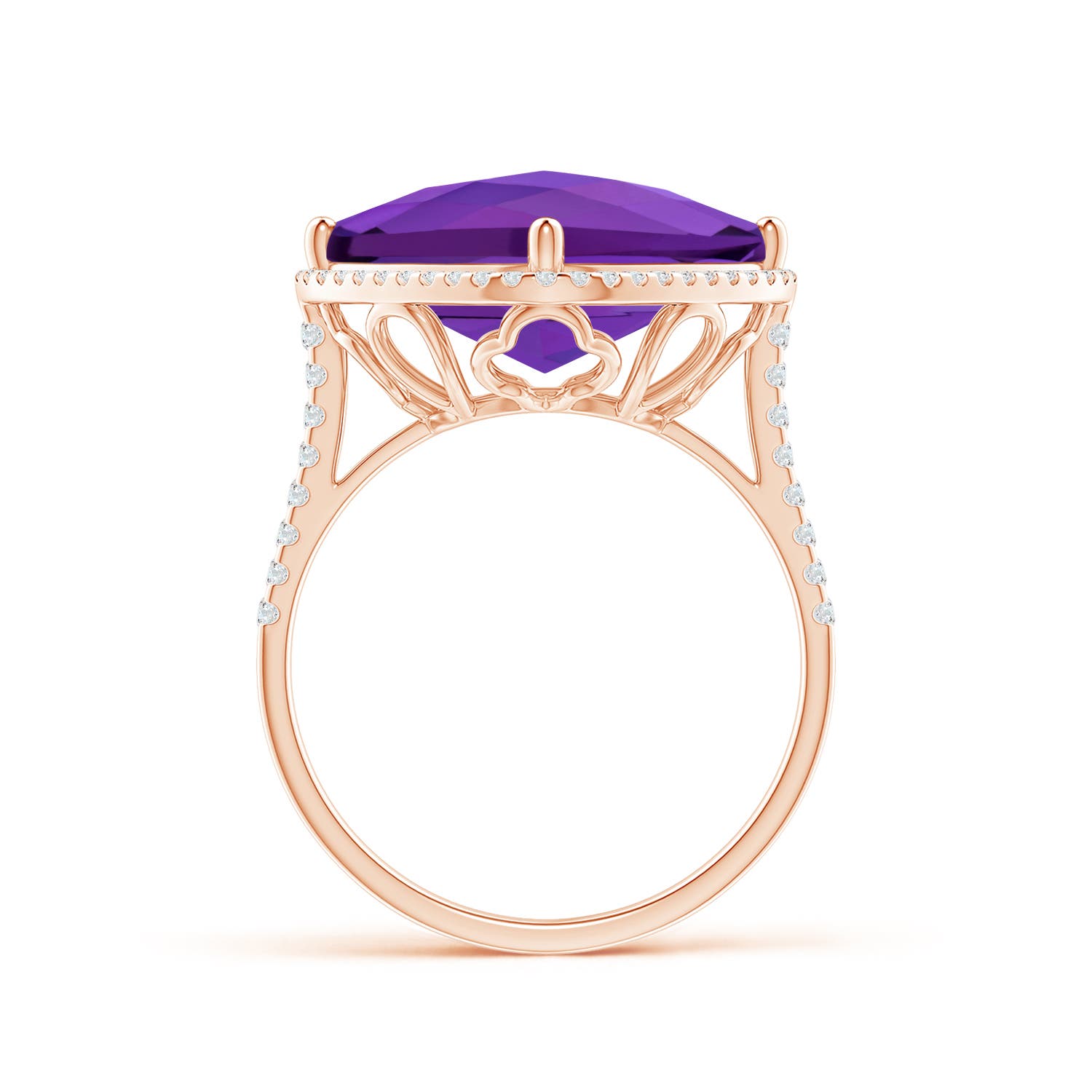 AAAA - Amethyst / 8.32 CT / 14 KT Rose Gold