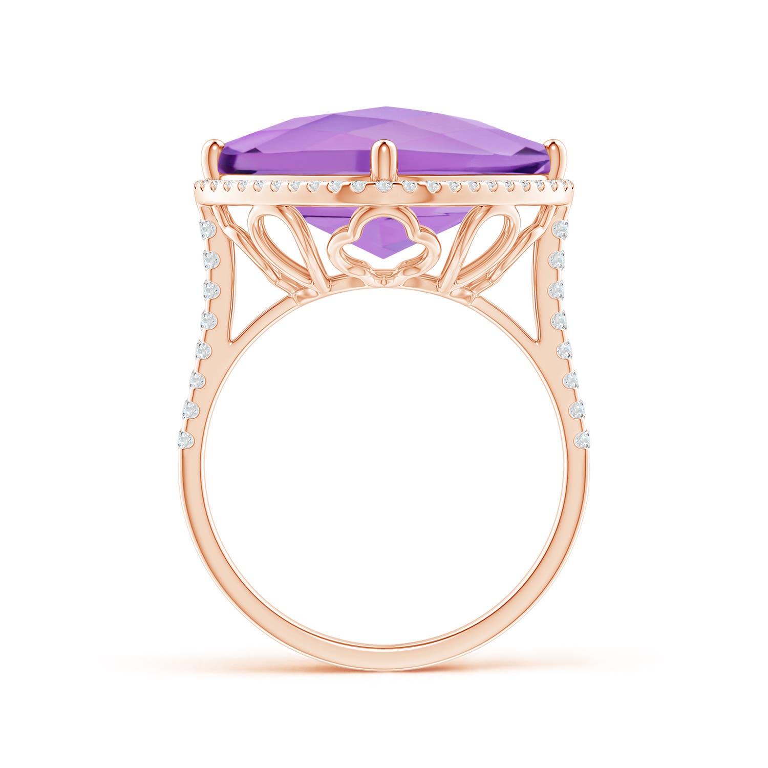 A - Amethyst / 11.39 CT / 14 KT Rose Gold