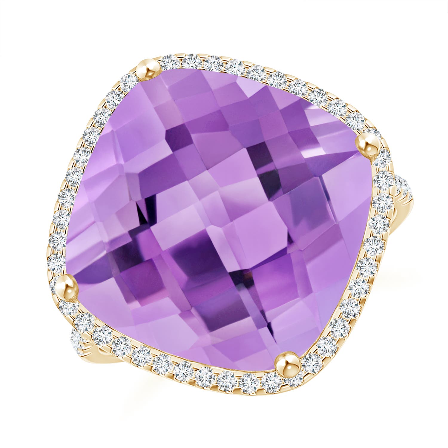 A - Amethyst / 11.39 CT / 14 KT Yellow Gold