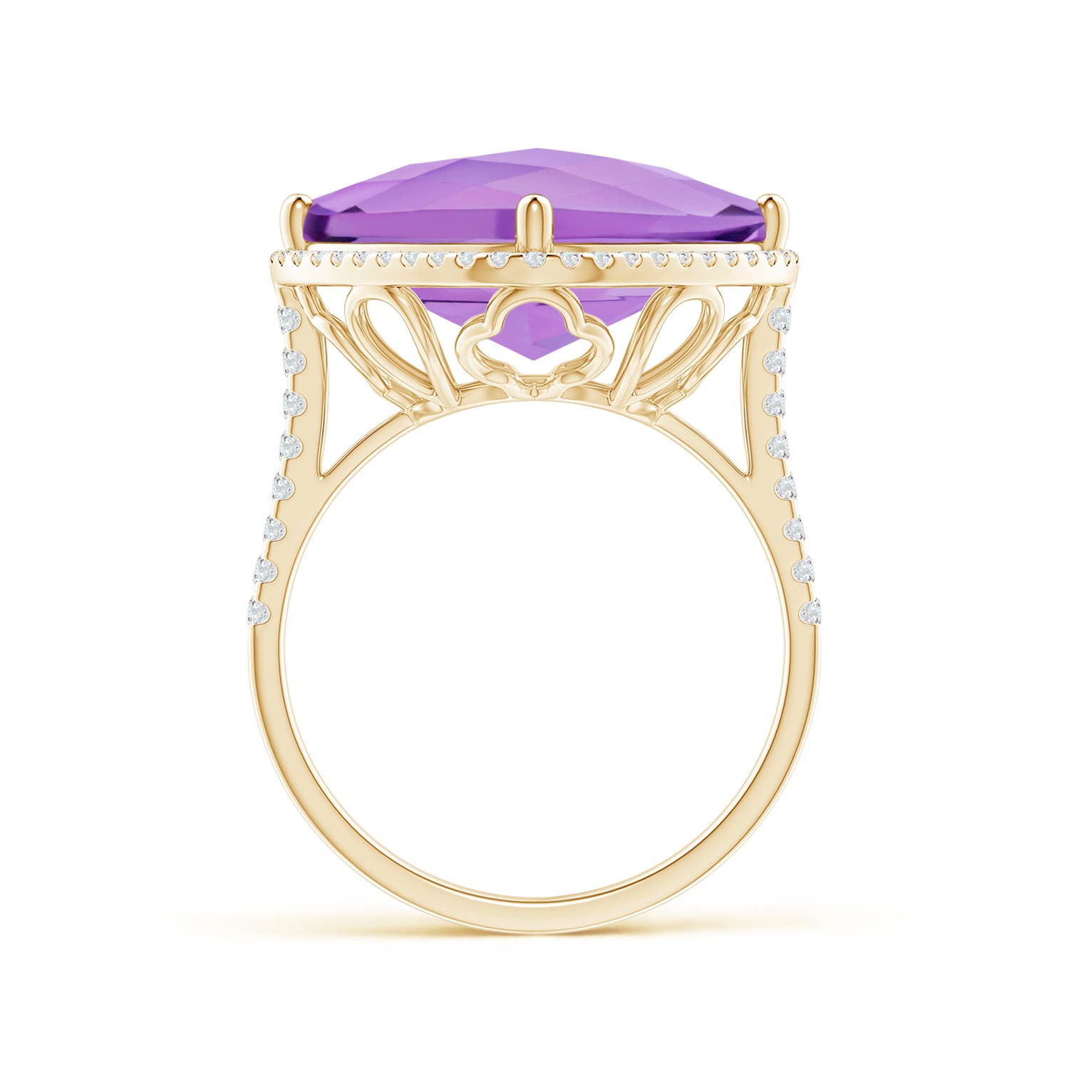 A - Amethyst / 11.39 CT / 14 KT Yellow Gold