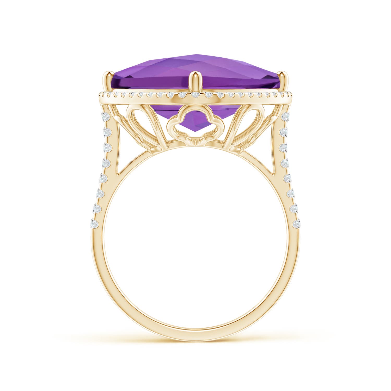 AA - Amethyst / 11.39 CT / 14 KT Yellow Gold