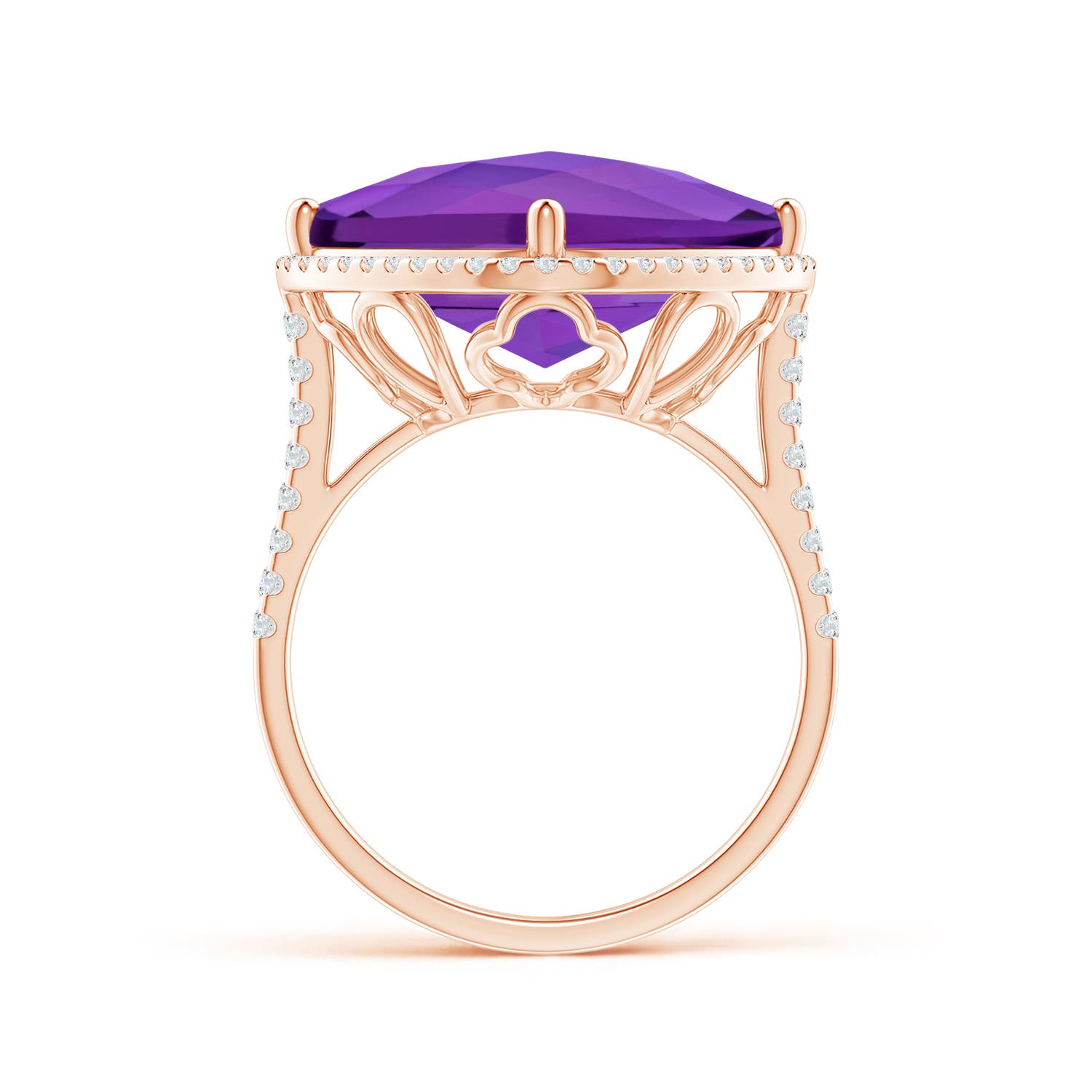 AAA - Amethyst / 11.39 CT / 14 KT Rose Gold