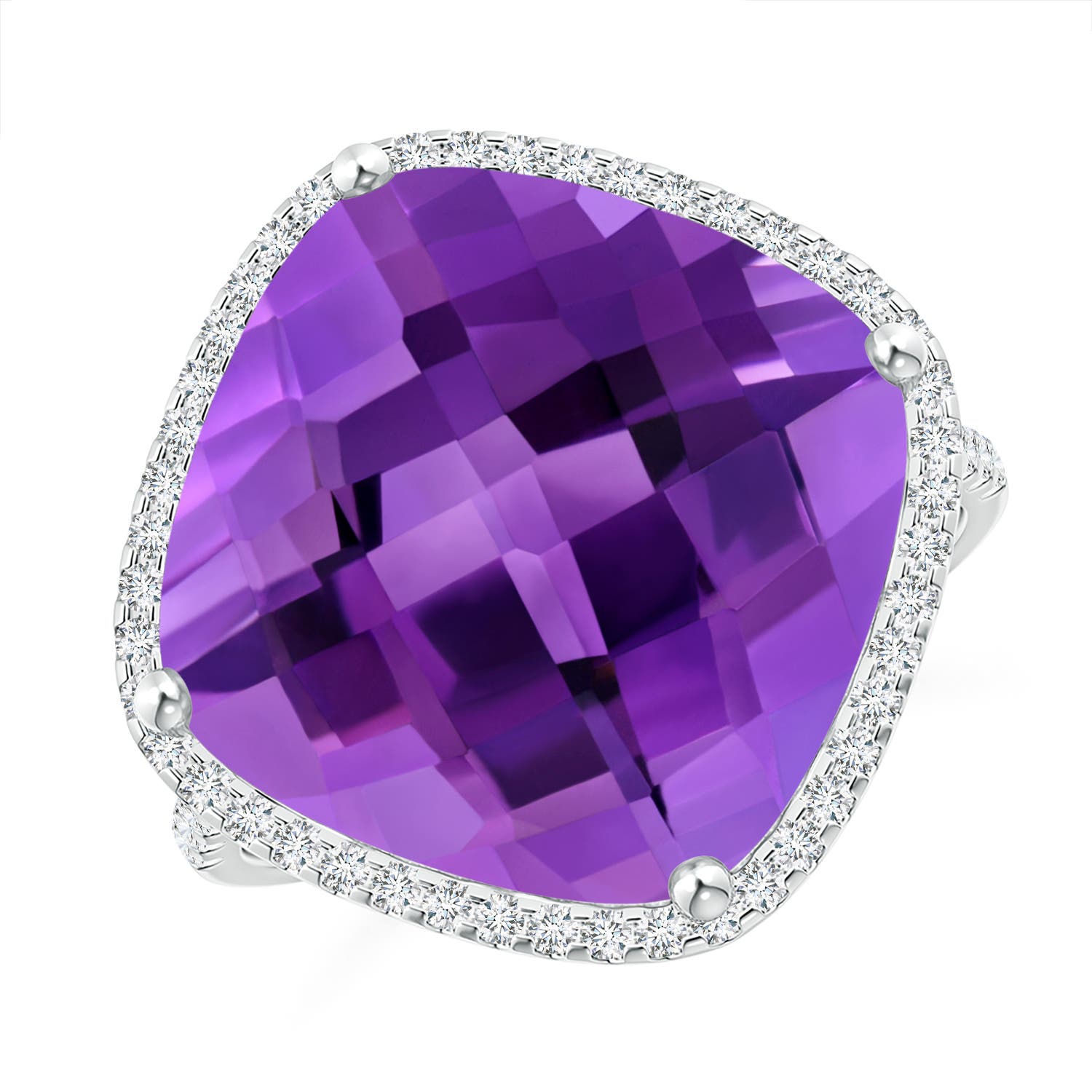 AAA - Amethyst / 11.39 CT / 14 KT White Gold