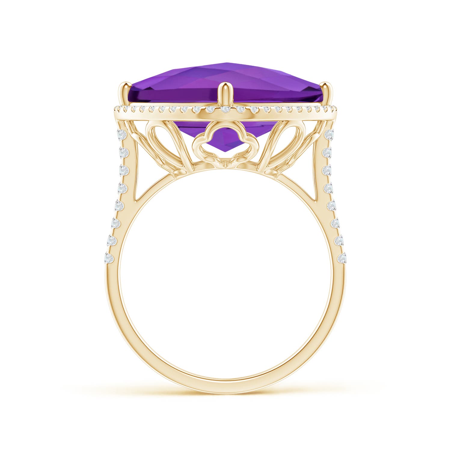 AAA - Amethyst / 11.39 CT / 14 KT Yellow Gold