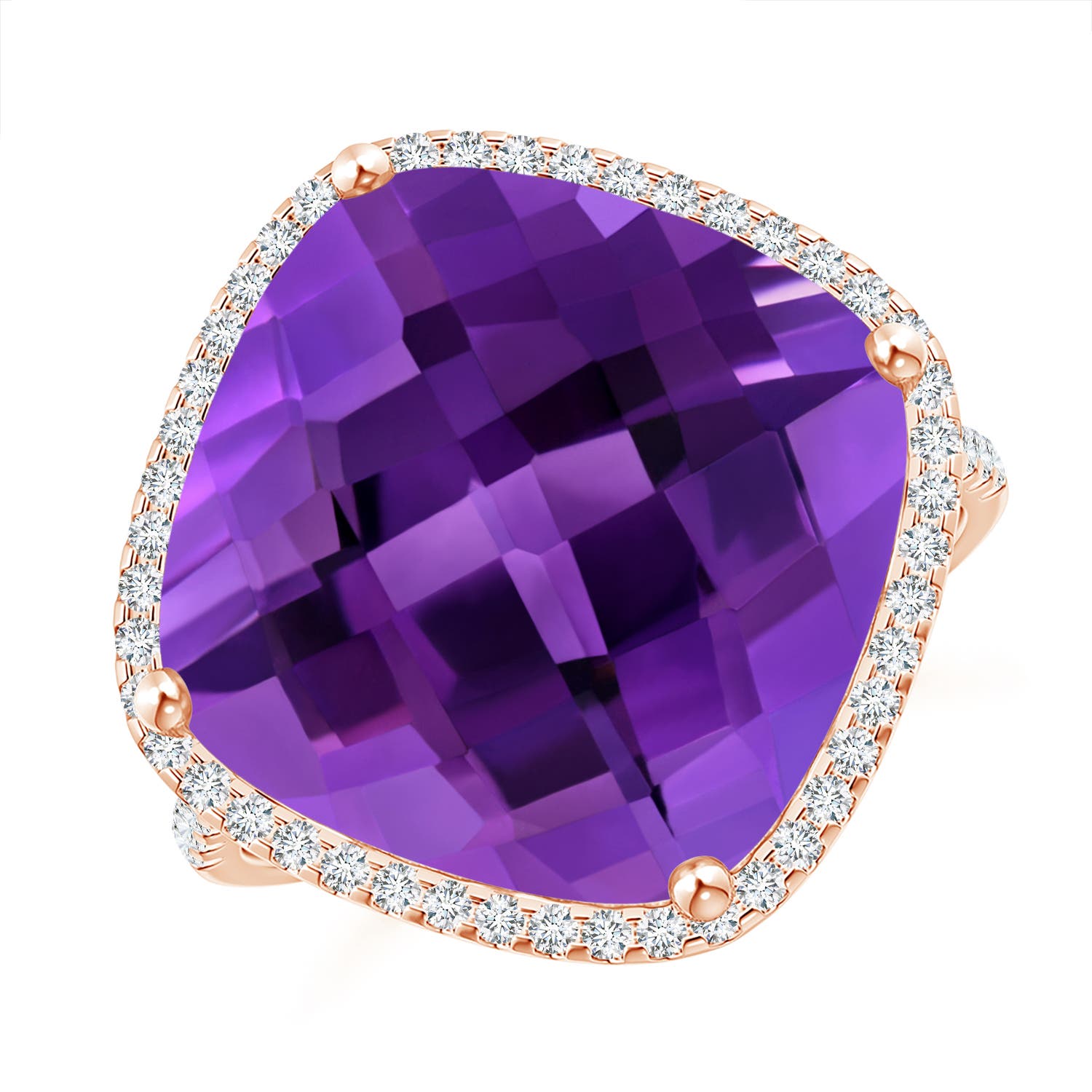 AAAA - Amethyst / 11.39 CT / 14 KT Rose Gold