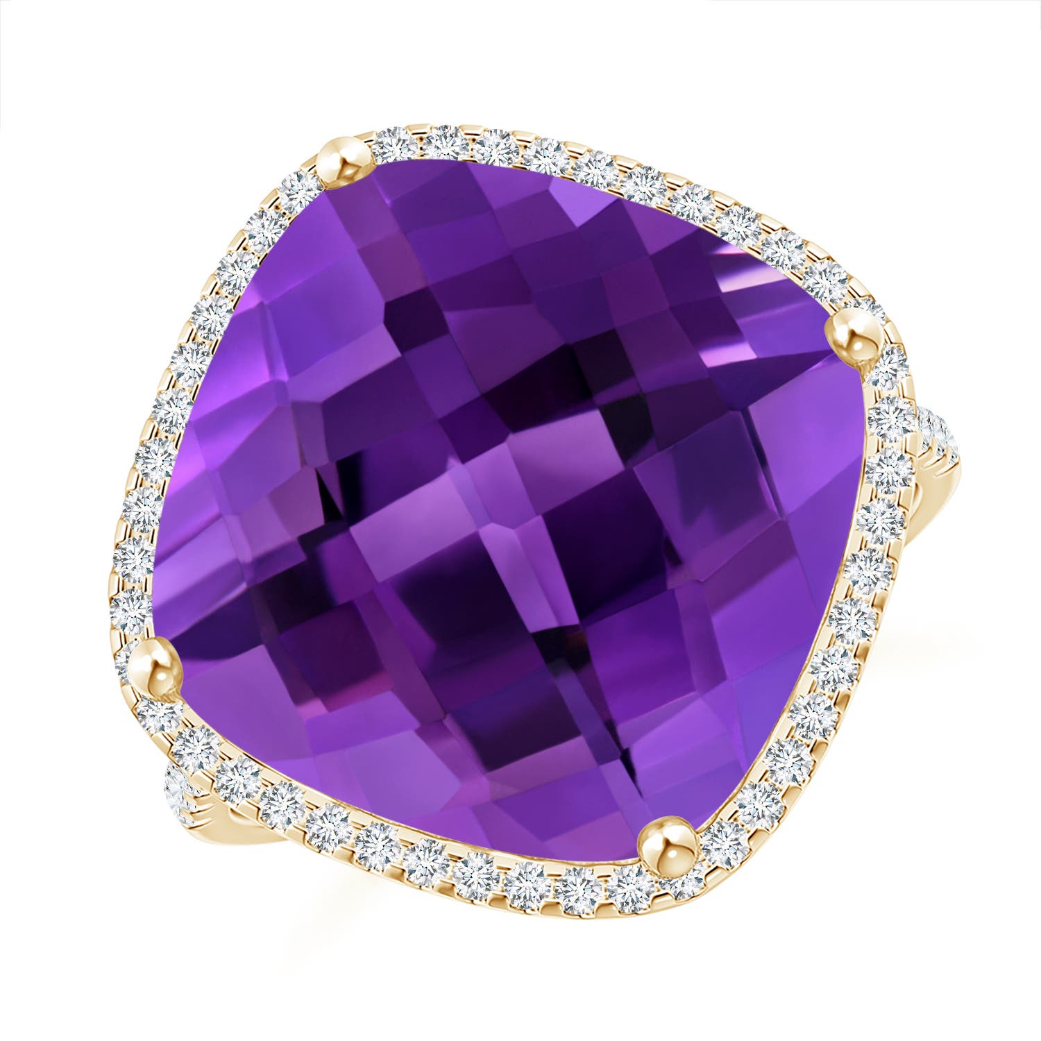 AAAA - Amethyst / 11.39 CT / 14 KT Yellow Gold