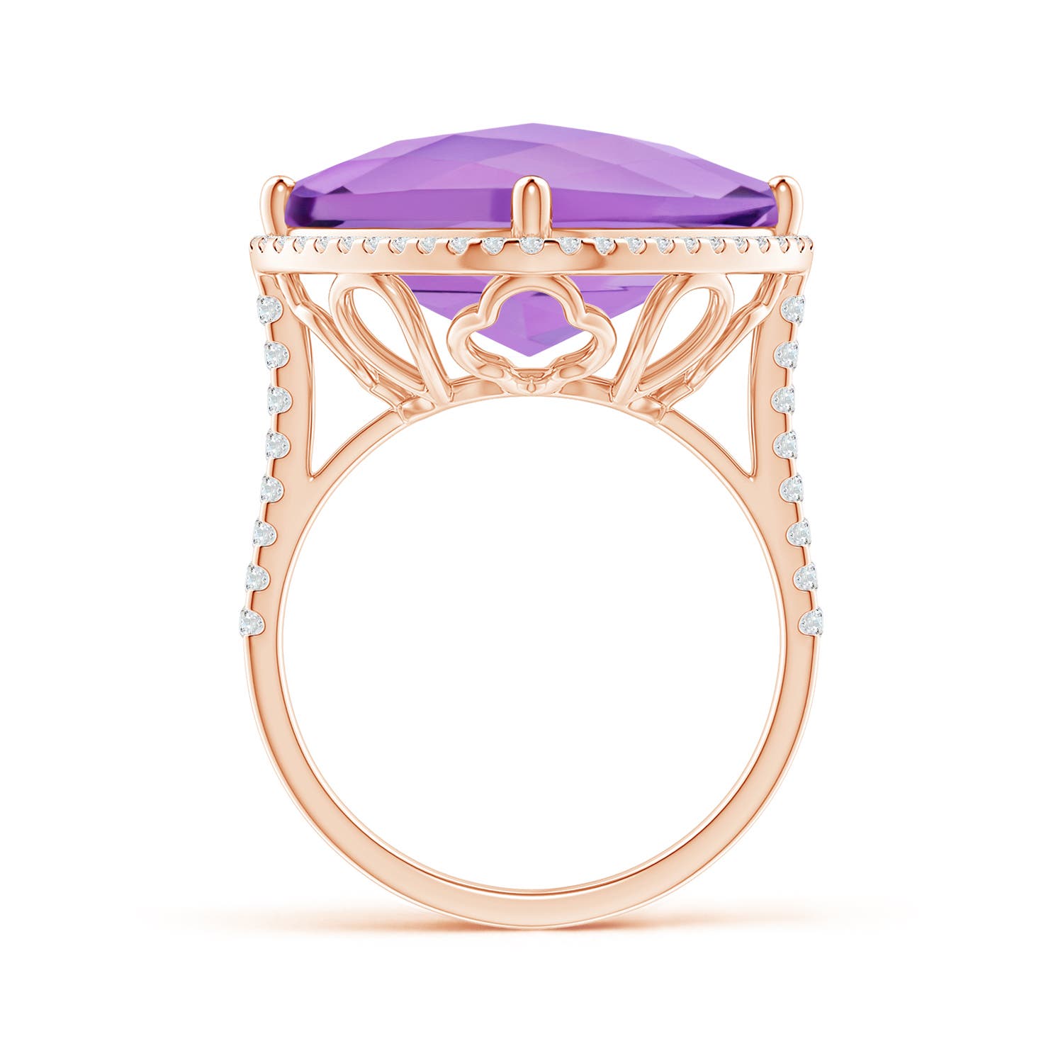 A - Amethyst / 13.89 CT / 14 KT Rose Gold