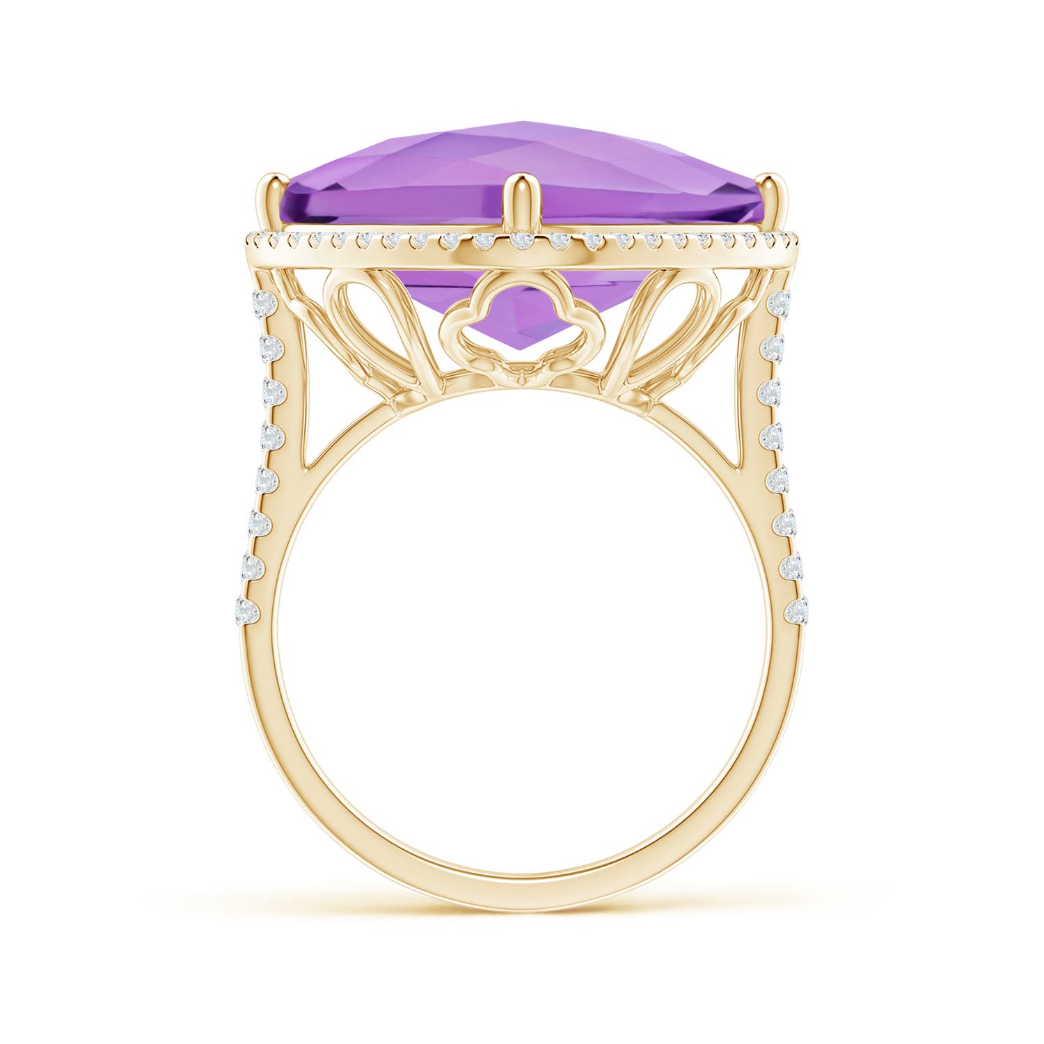 A - Amethyst / 13.89 CT / 14 KT Yellow Gold