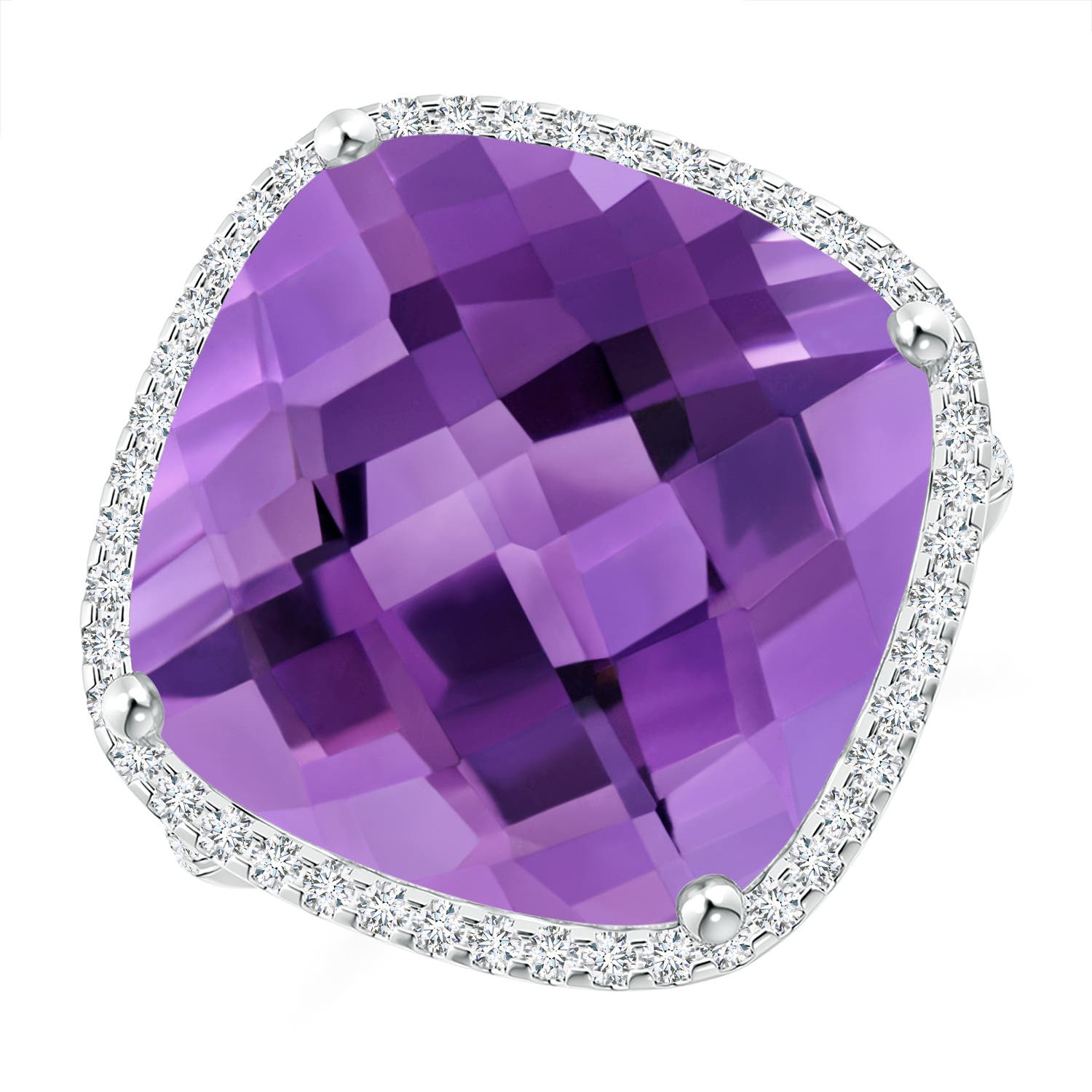 AA - Amethyst / 13.89 CT / 14 KT White Gold