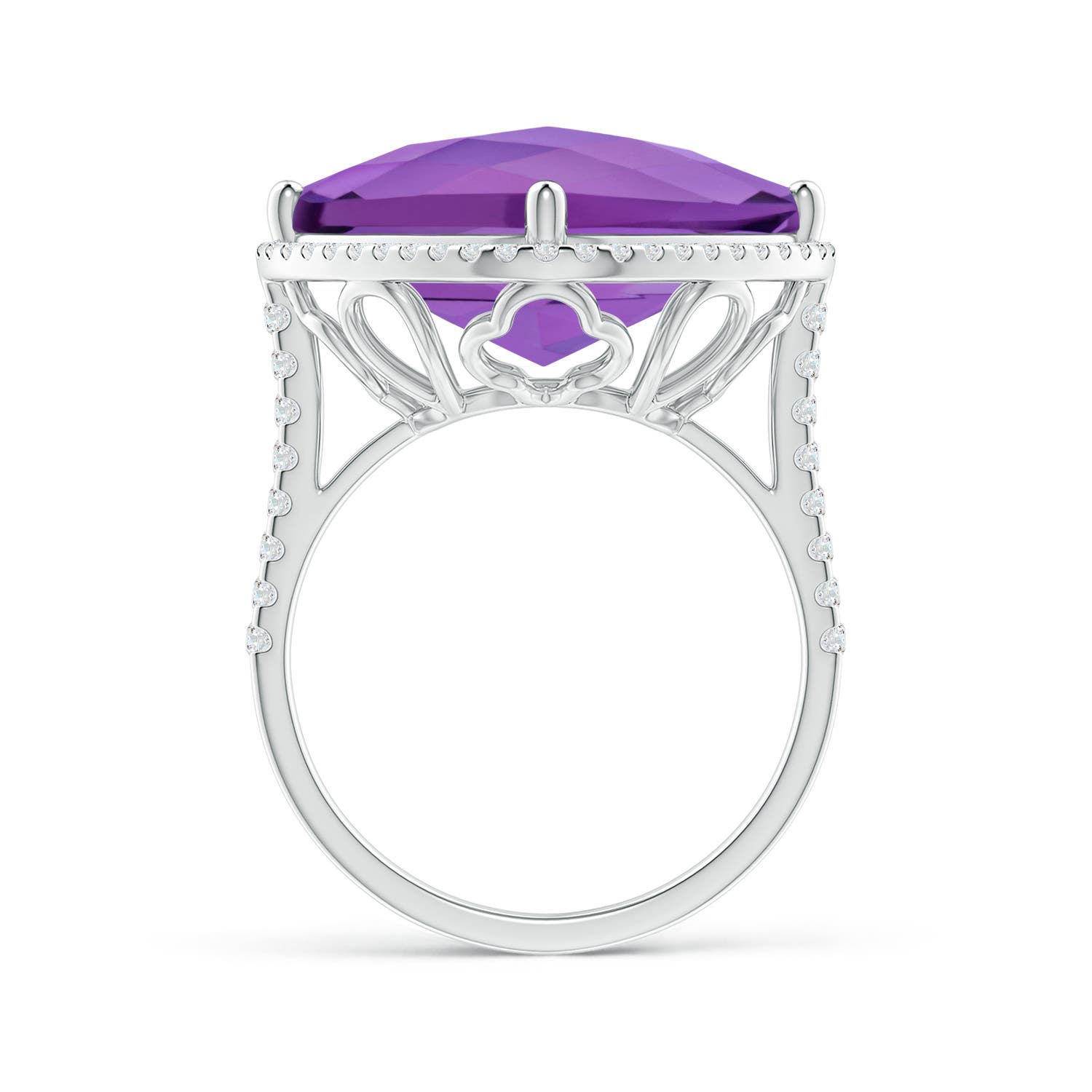 AA - Amethyst / 13.89 CT / 14 KT White Gold