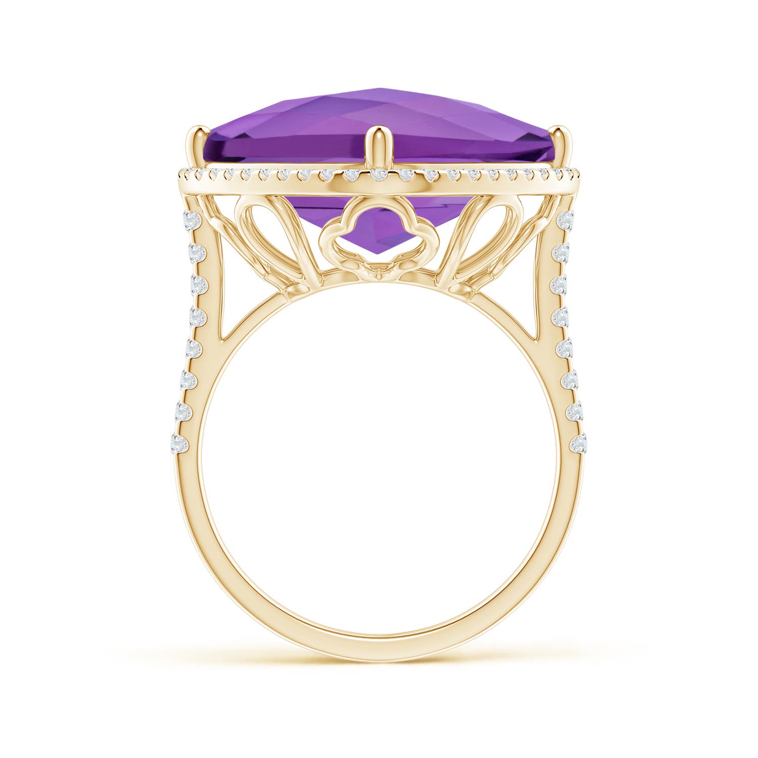 AA - Amethyst / 13.89 CT / 14 KT Yellow Gold