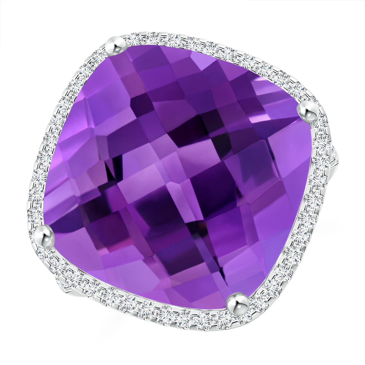 AAA - Amethyst / 13.89 CT / 14 KT White Gold