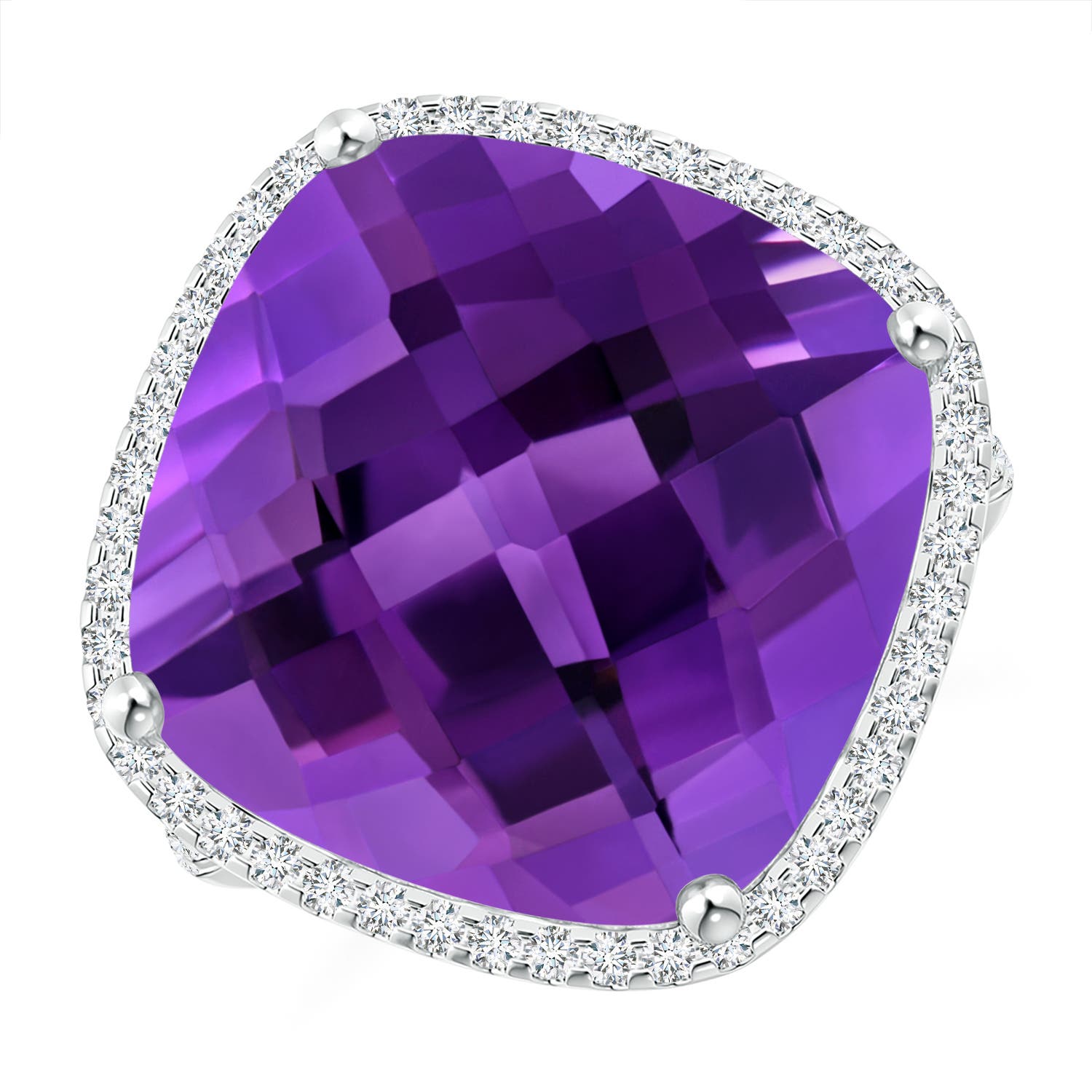 AAAA - Amethyst / 13.89 CT / 14 KT White Gold