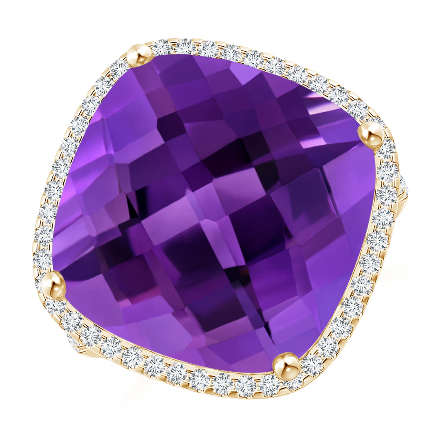 AAAA - Amethyst / 13.89 CT / 14 KT Yellow Gold